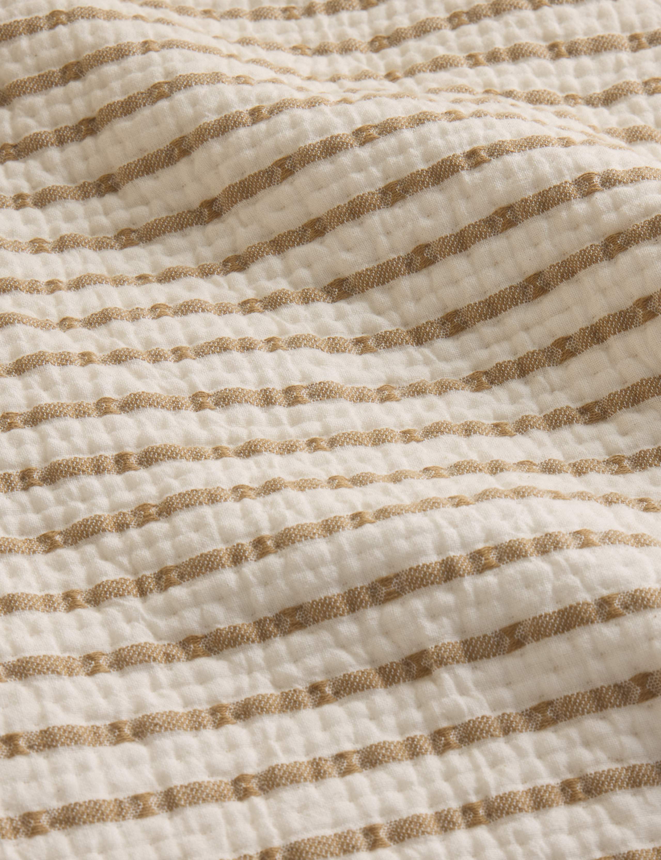 Cotton Rich Striped Matelasse Bedspread 4 of 5