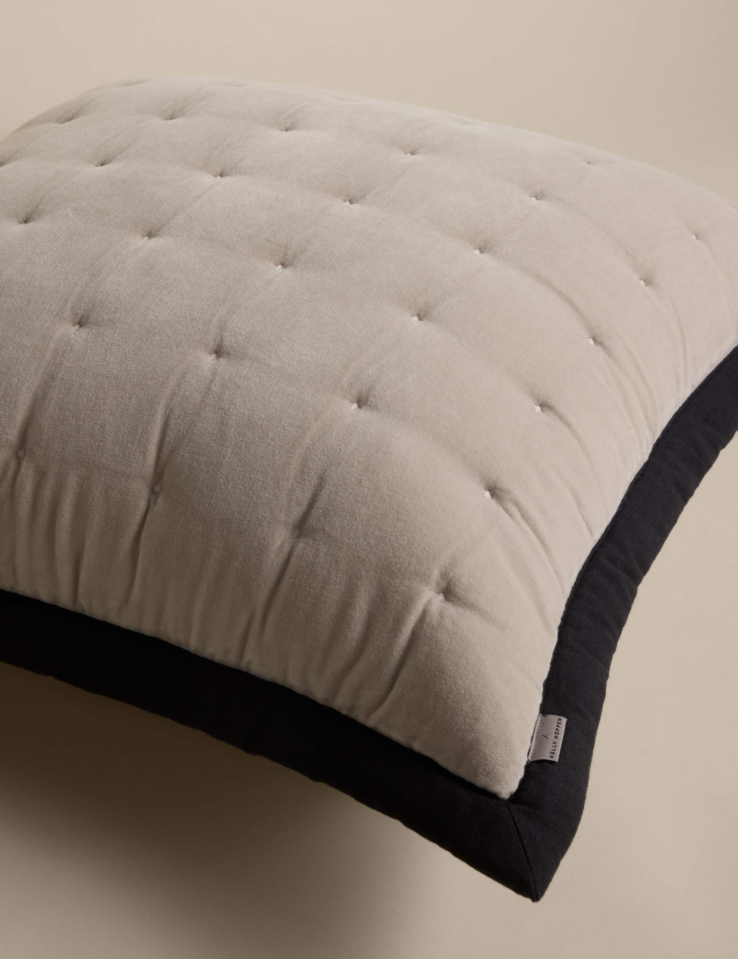 Pure Cotton Velvet Quilted Sham 3 of 6
