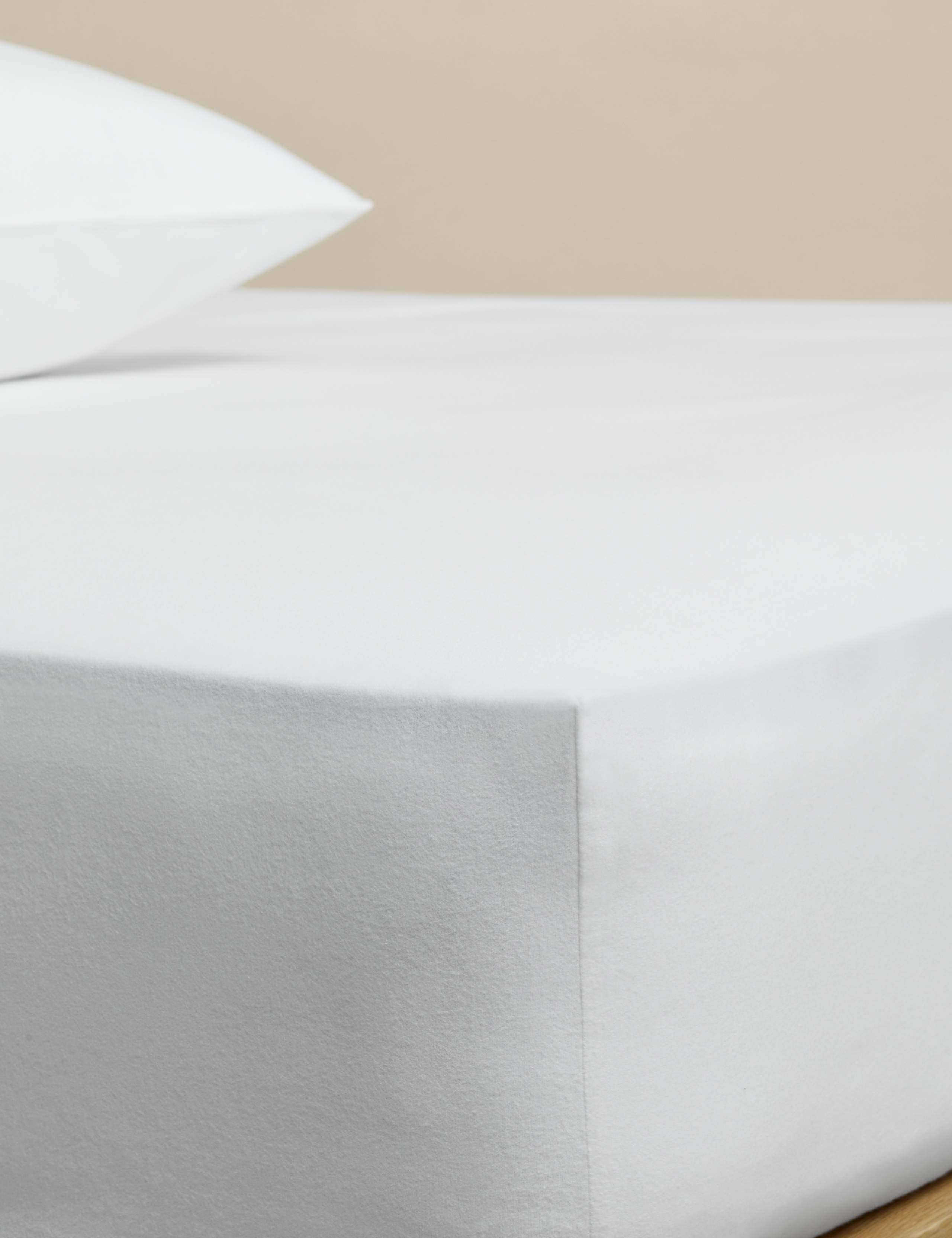 Pure Cotton Brushed Fitted Sheet 1 of 2