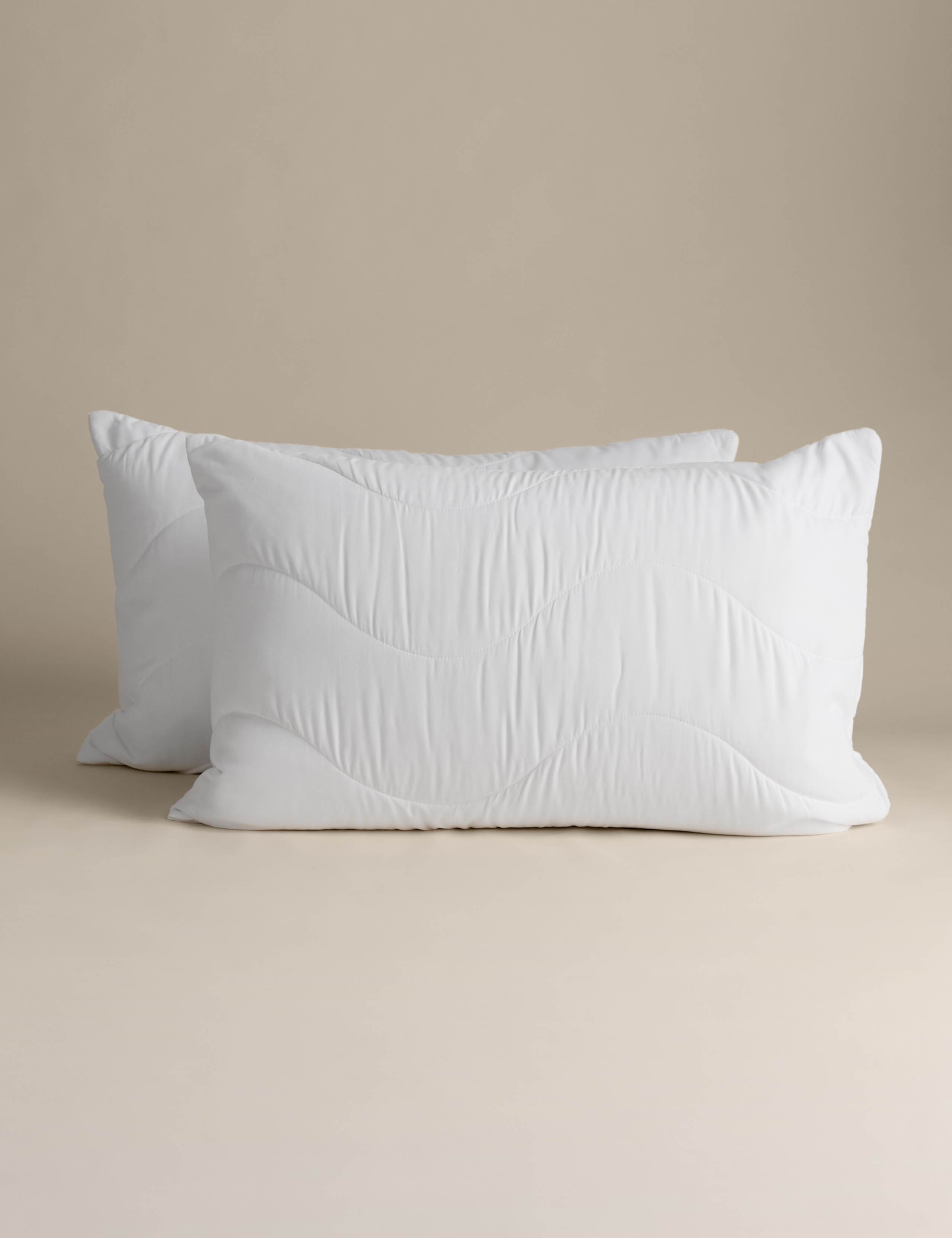 2 Pack Smart Wash & Dry Anti Allergy Pillow Protectors 2 of 4