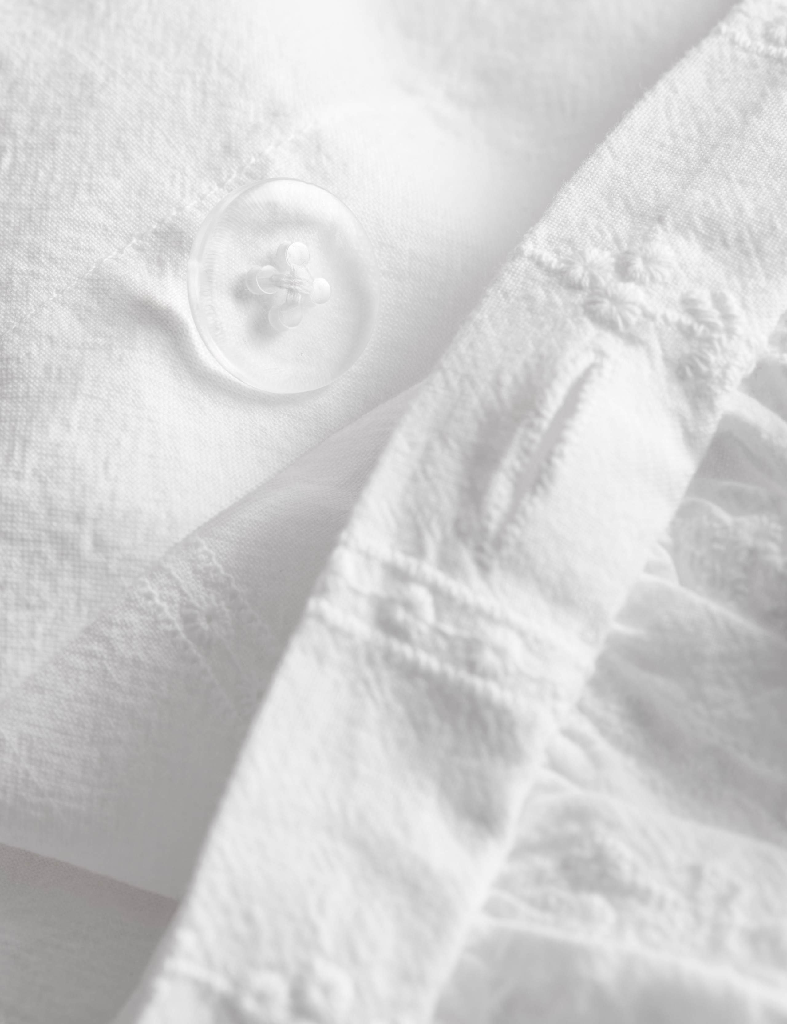 Pure Cotton French Ruffle Embroidery Bedding Set 7 of 8