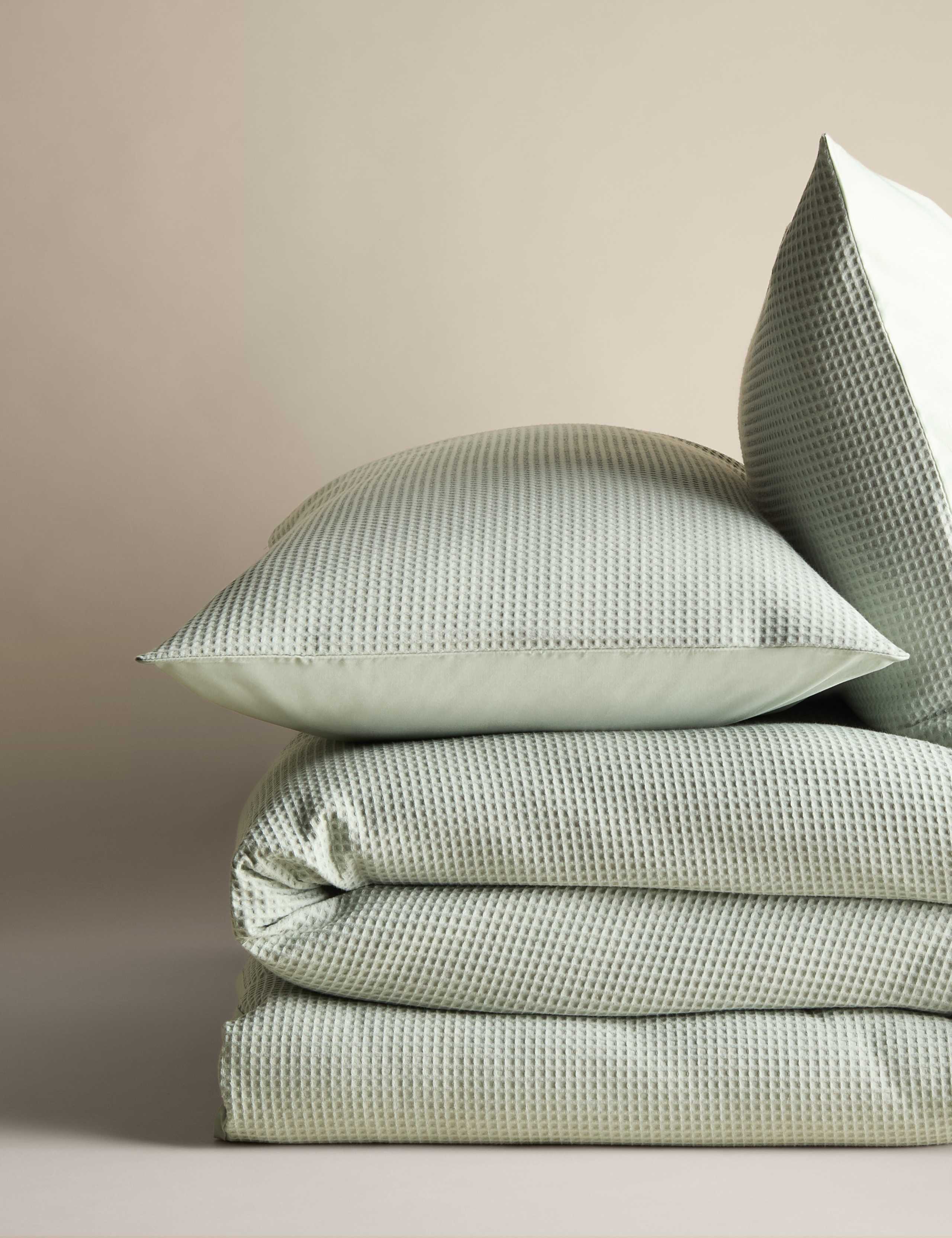 Pure Cotton Waffle Bedding Set 2 of 6