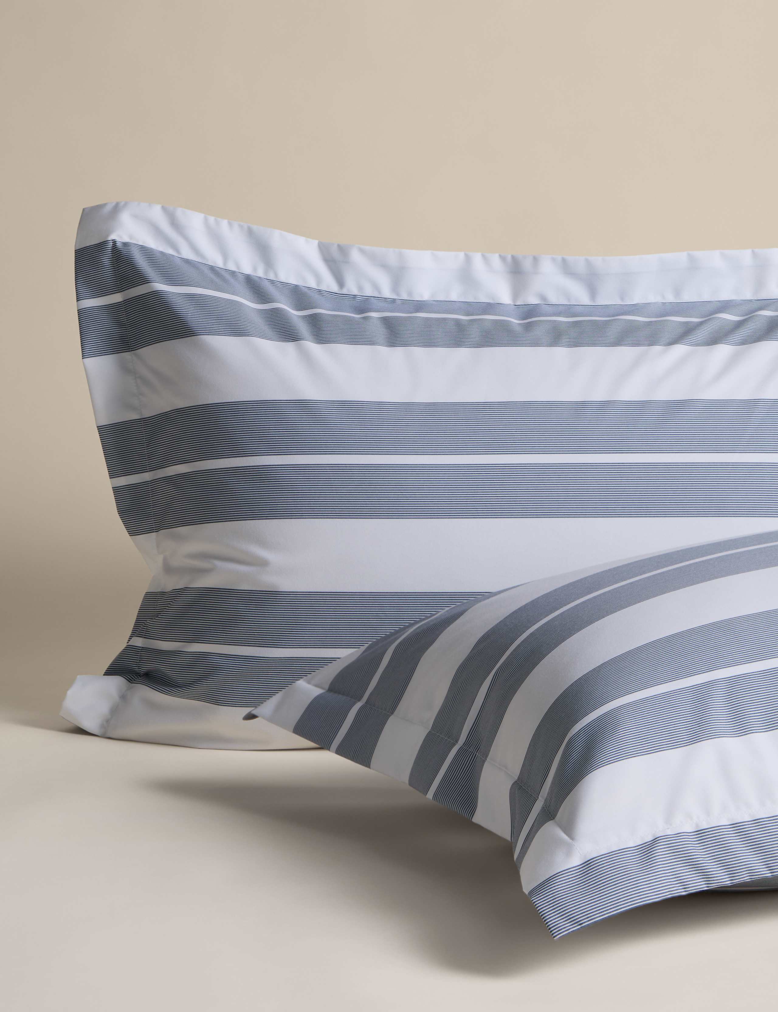 Egyptian Cotton Wide Stripe Printed Bedding Set 3 of 6