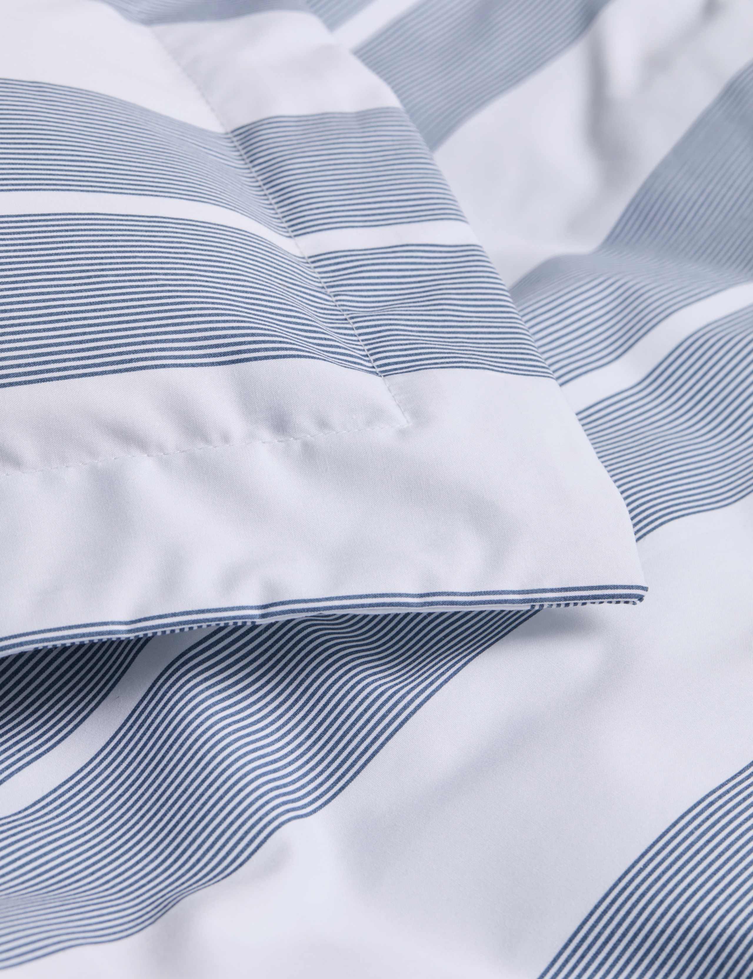 Egyptian Cotton Wide Stripe Printed Bedding Set 4 of 6