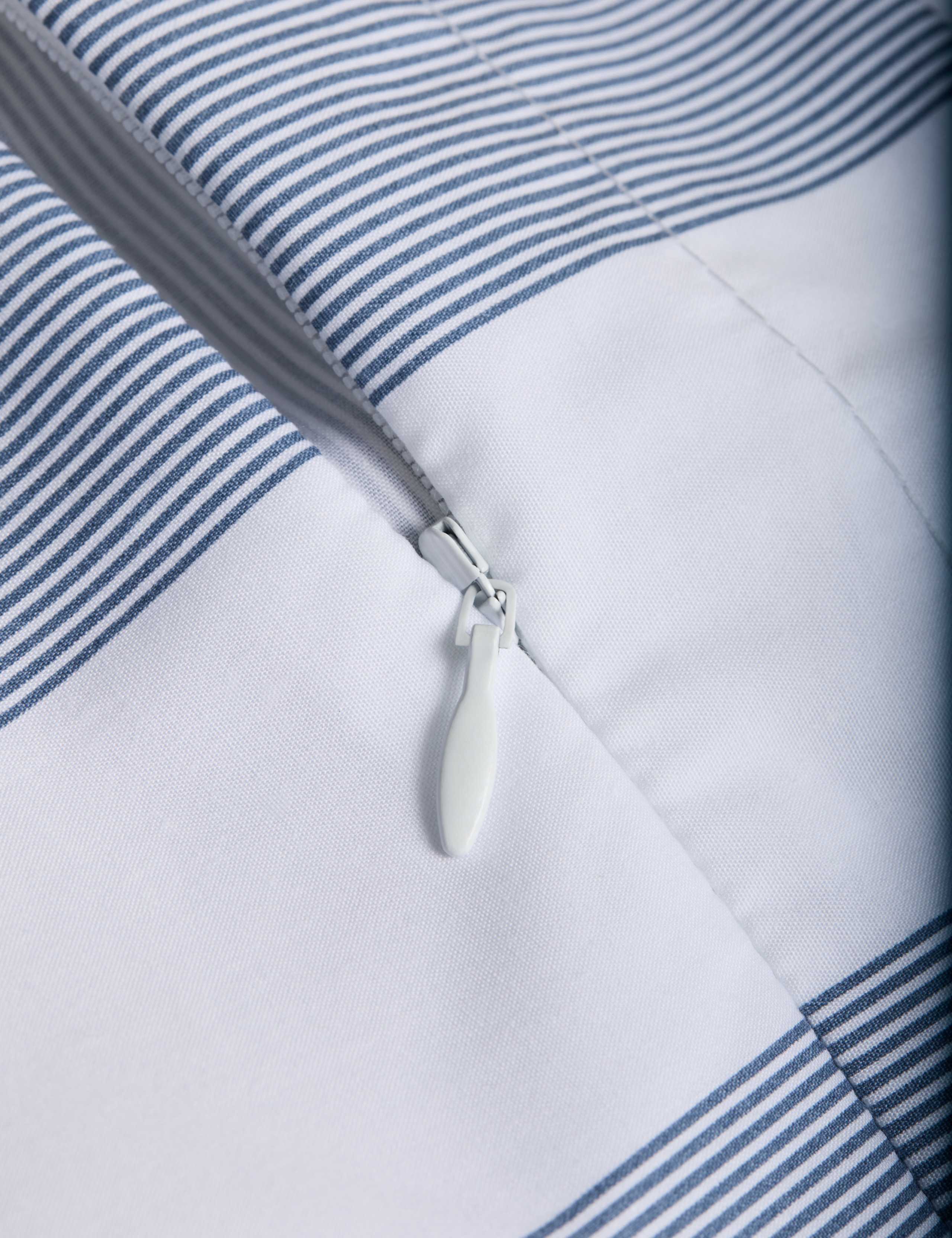 Egyptian Cotton Wide Stripe Printed Bedding Set 5 of 6