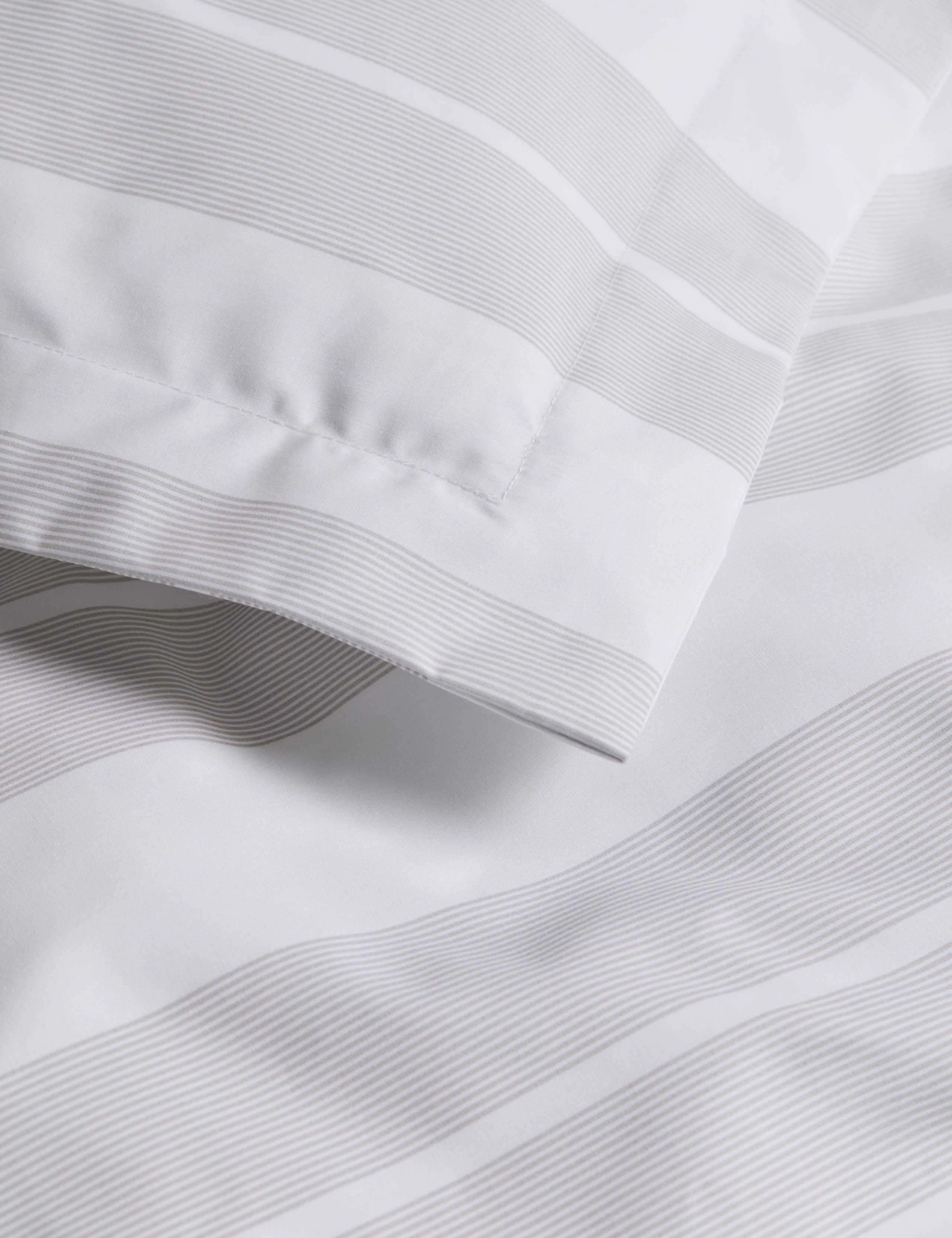 Egyptian Cotton Wide Stripe Printed Bedding Set 4 of 6