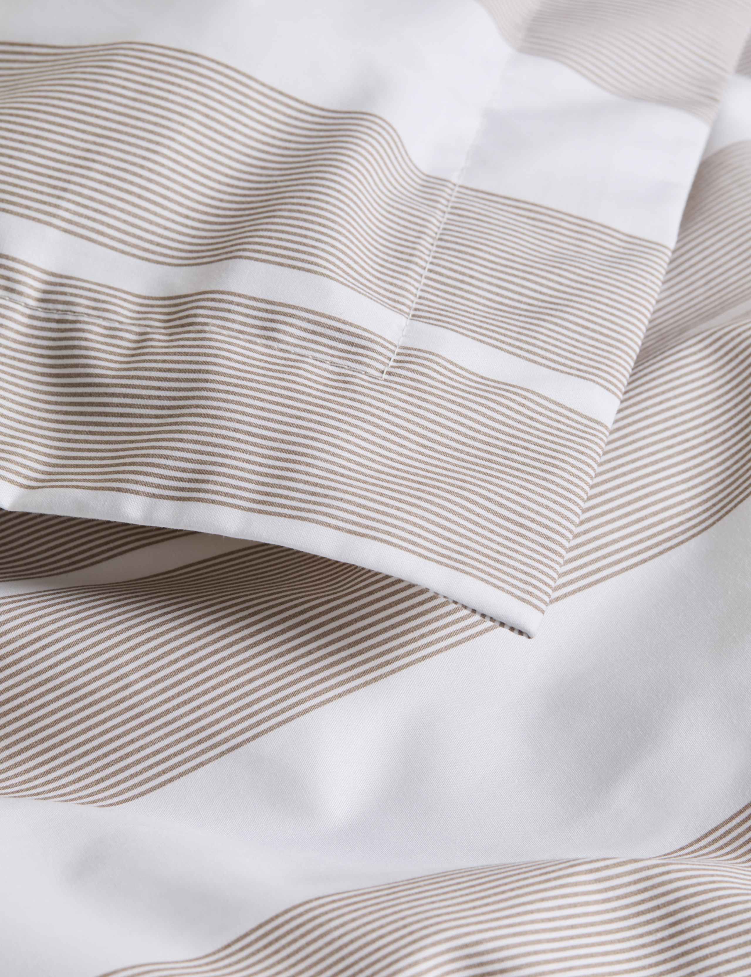 Egyptian Cotton Wide Stripe Printed Bedding Set 4 of 6