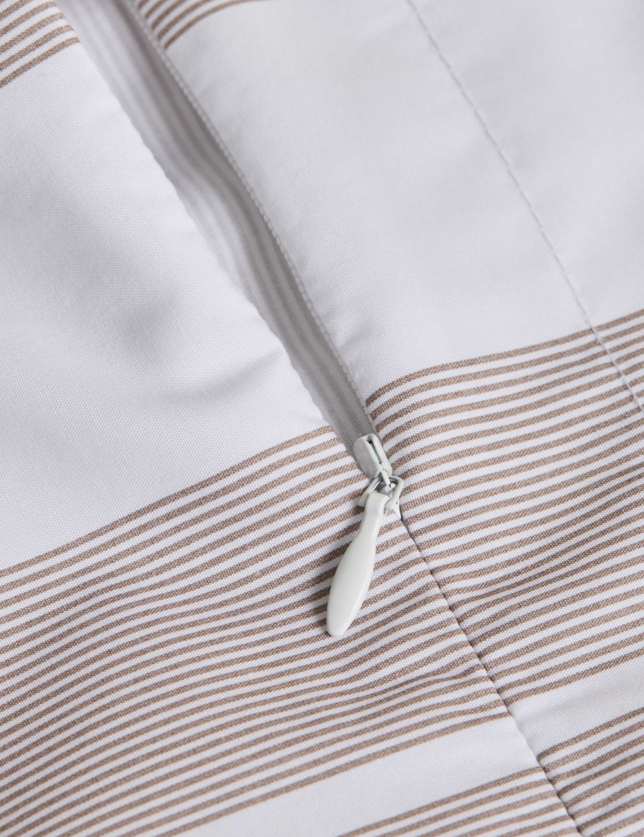 Egyptian Cotton Wide Stripe Printed Bedding Set 5 of 6