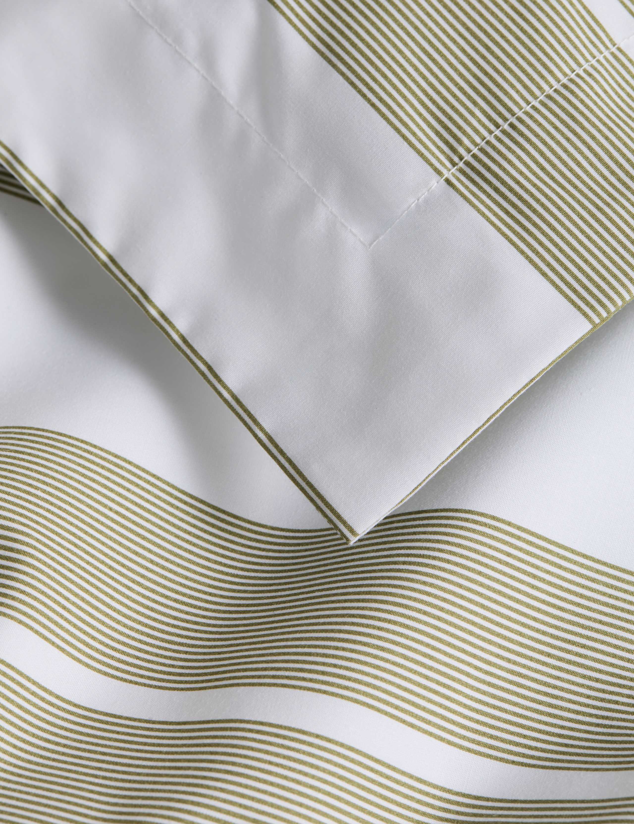 Egyptian Cotton Wide Stripe Printed Bedding Set 4 of 6