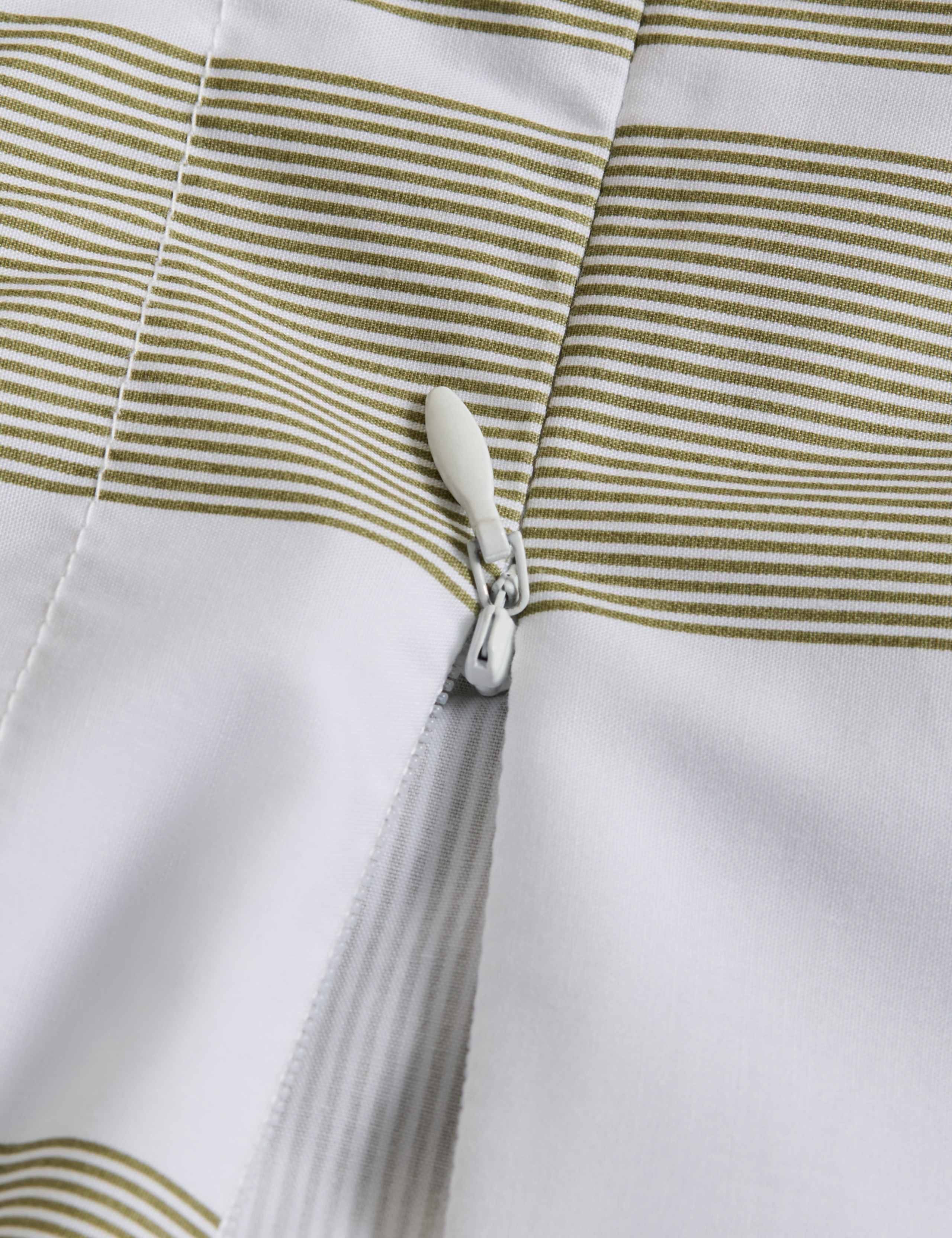 Egyptian Cotton Wide Stripe Printed Bedding Set 5 of 6