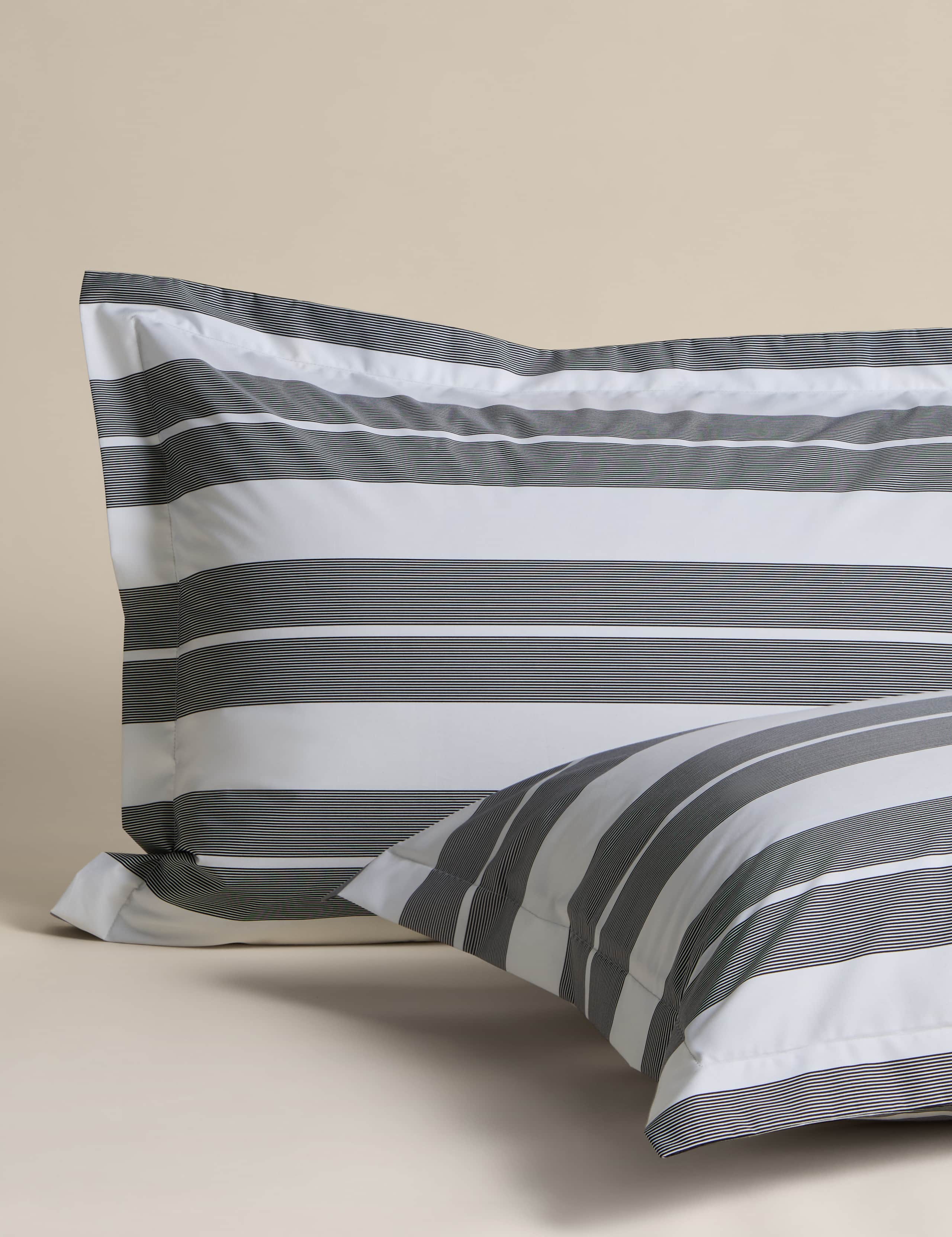 Egyptian Cotton Wide Stripe Printed Bedding Set 3 of 6