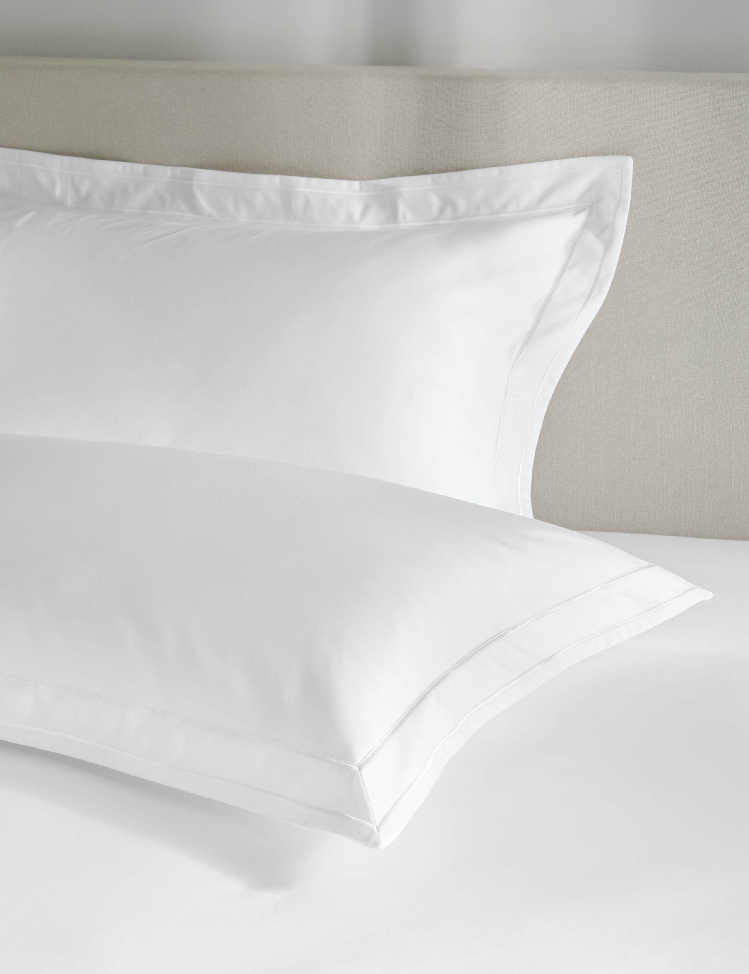 2 Pack Egyptian Cotton 1000 Thread Count Oxford Pillowcases 1 of 3