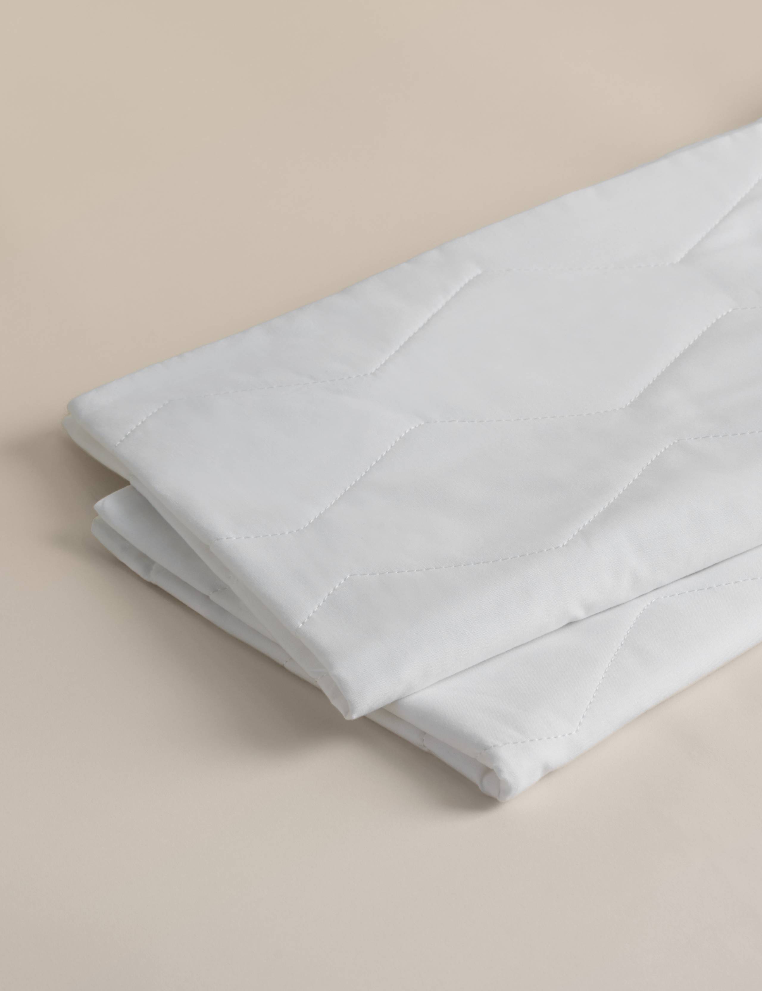 2pk Pure Cotton Quilted Pillow Protectors 4 of 4