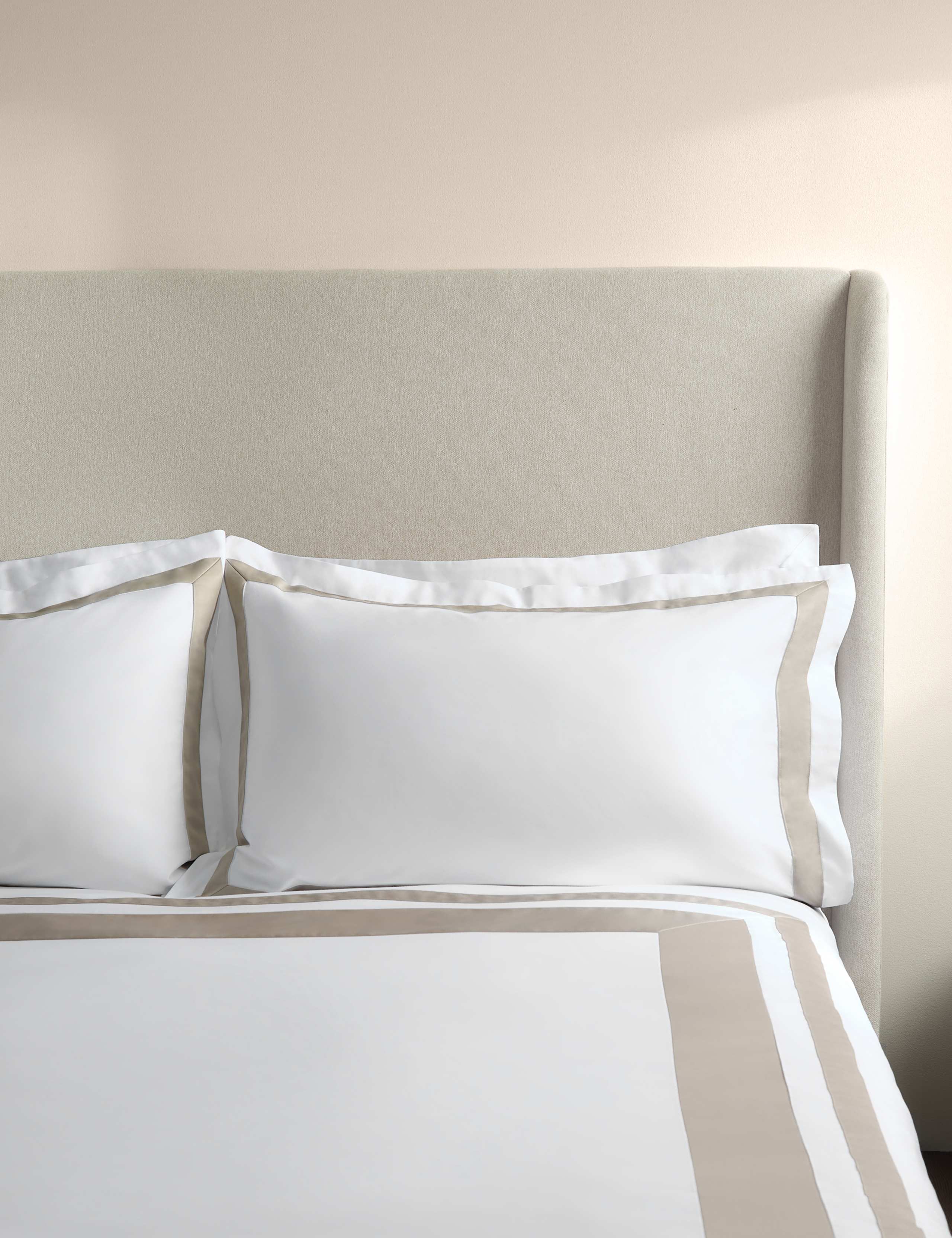 2 Pack Pure Cotton Double Border Pillowcases 1 of 4