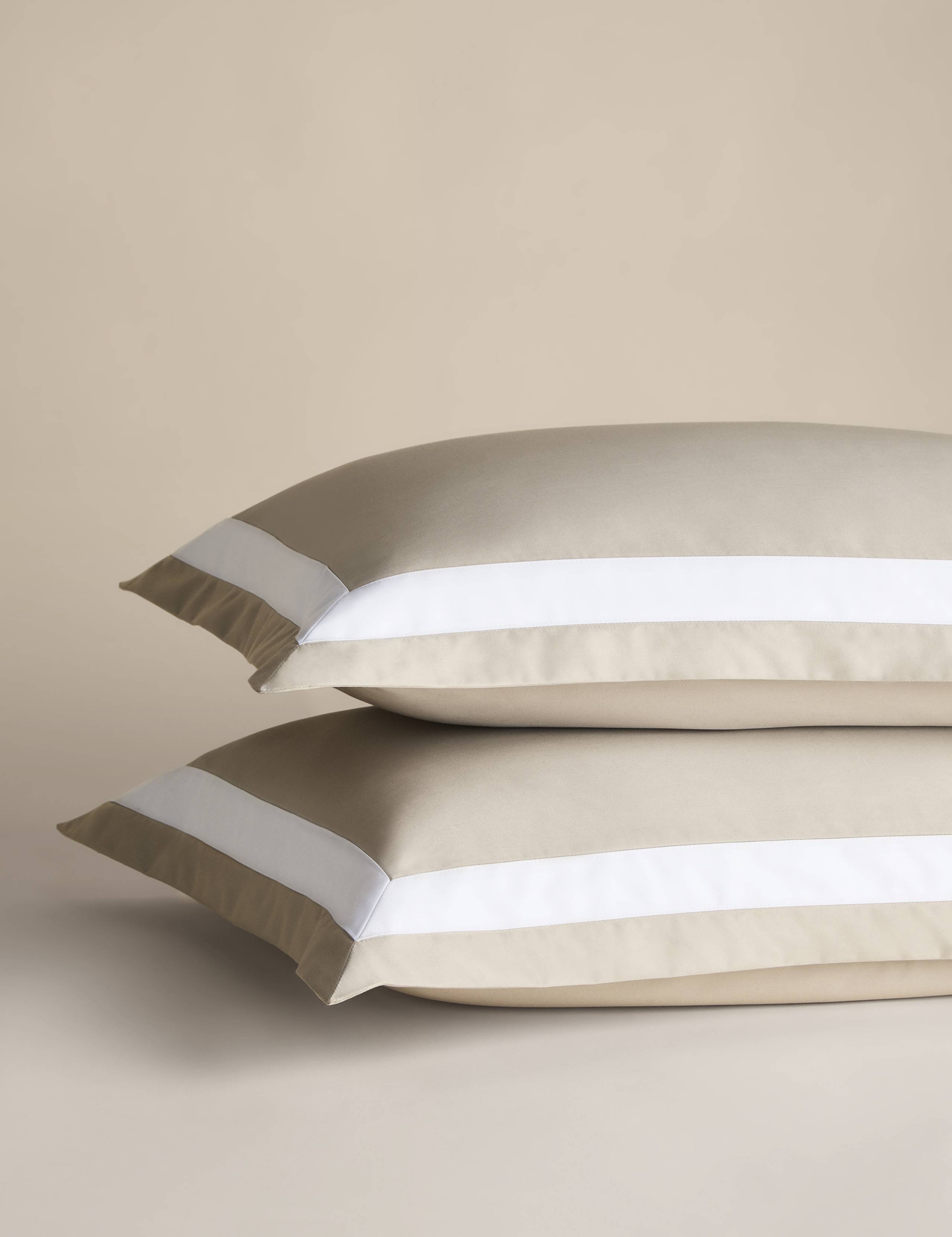 2 Pack Pure Cotton Double Border Pillowcases 2 of 4