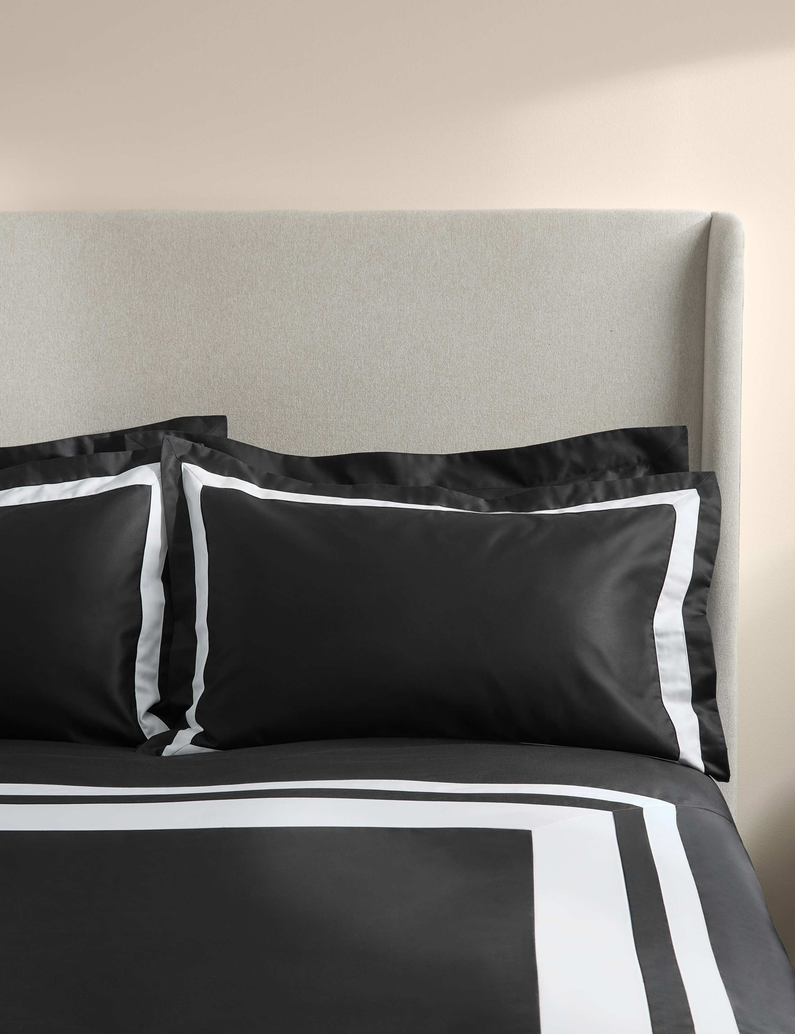 2 Pack Pure Cotton Double Border Pillowcases 1 of 4