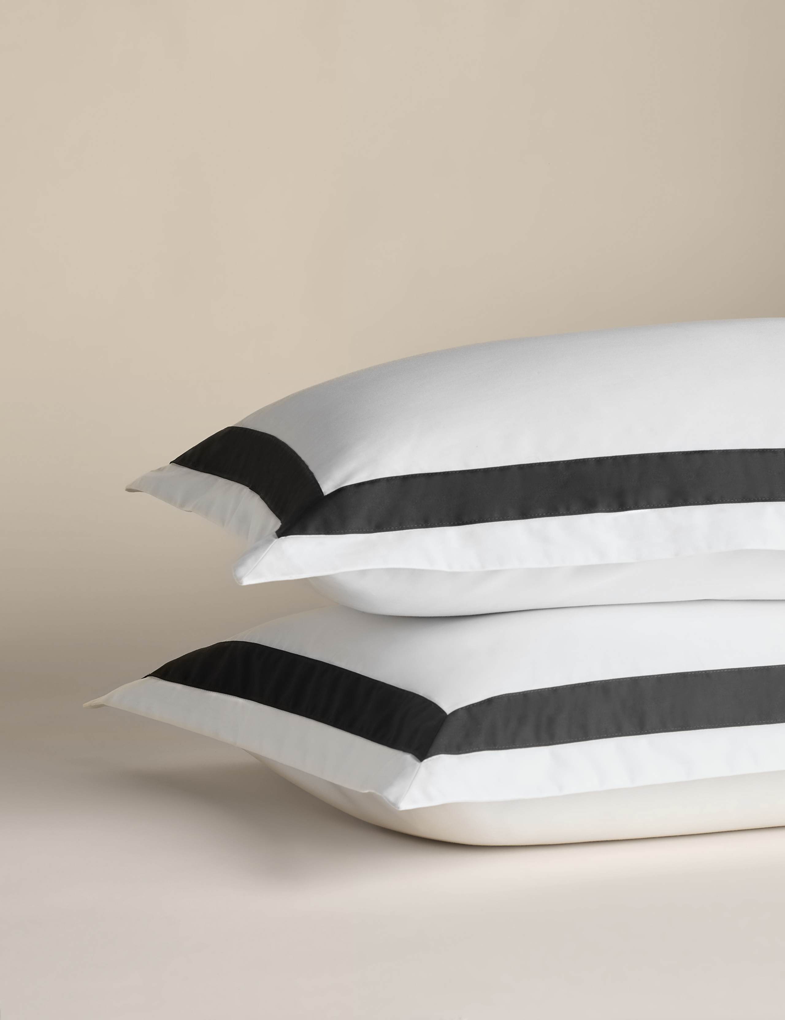 2 Pack Pure Cotton Double Border Pillowcases 2 of 4