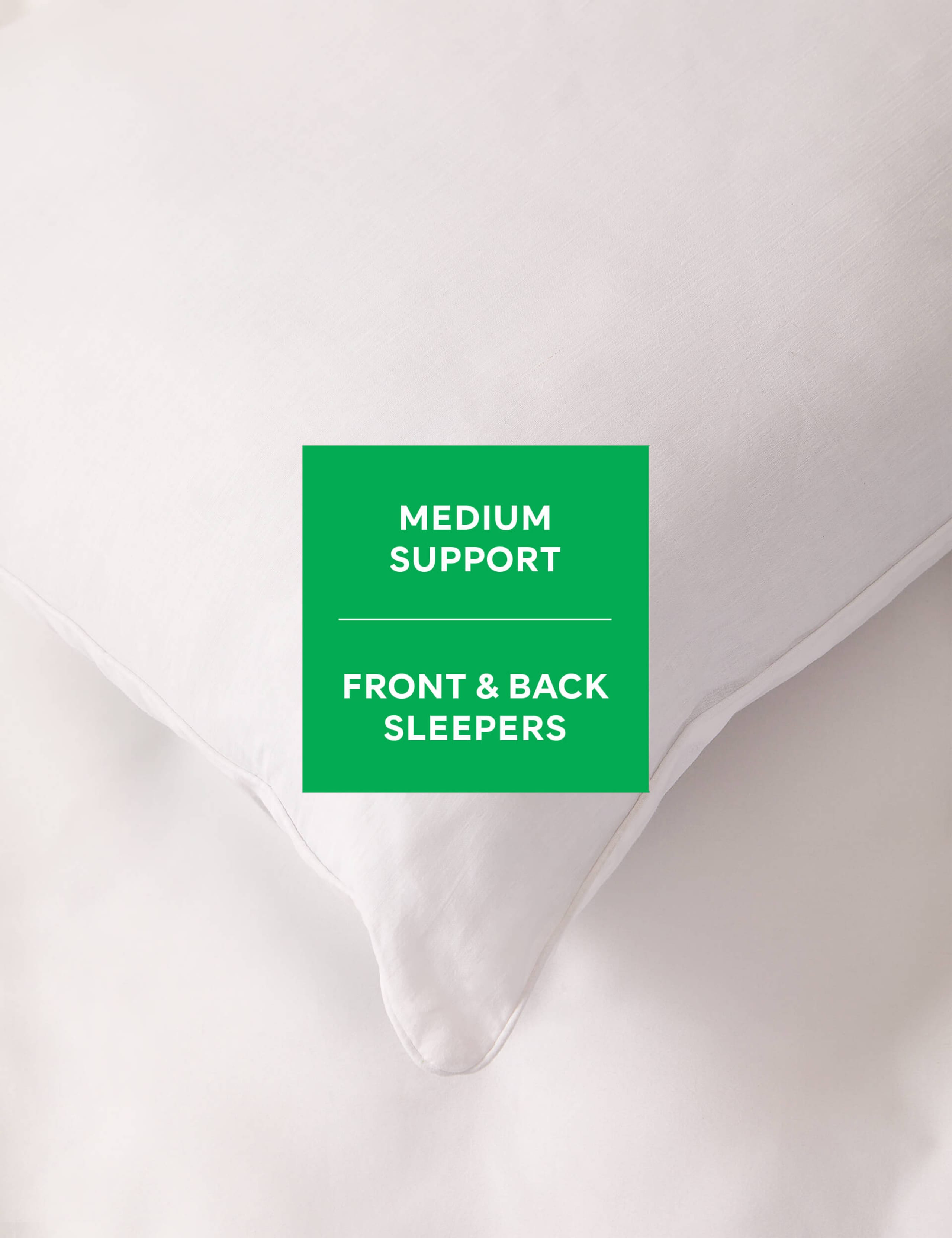 2pk Goose Feather & Down Medium Pillows 2 of 3