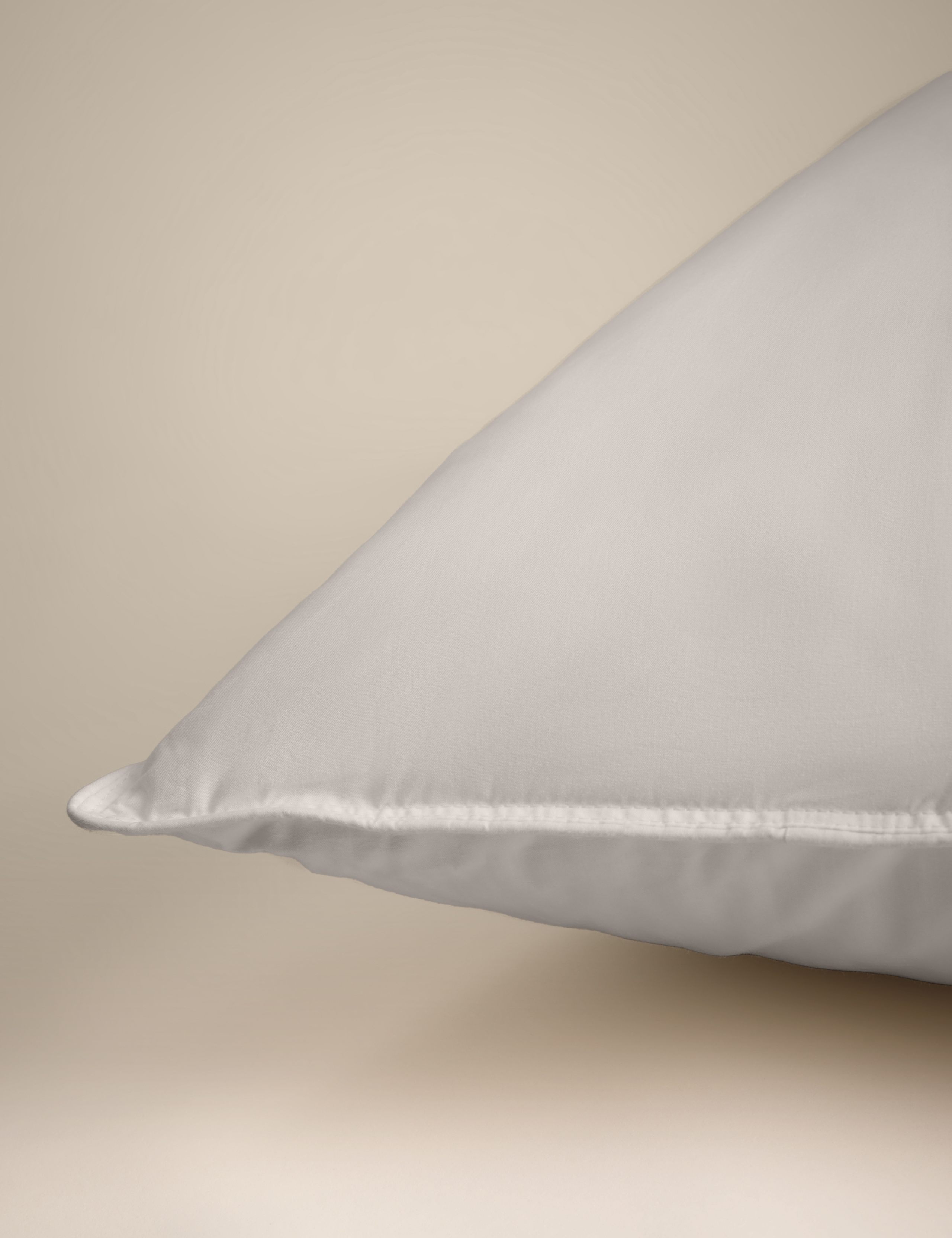 Luxury White Duck Down Medium Pillow 2 of 2