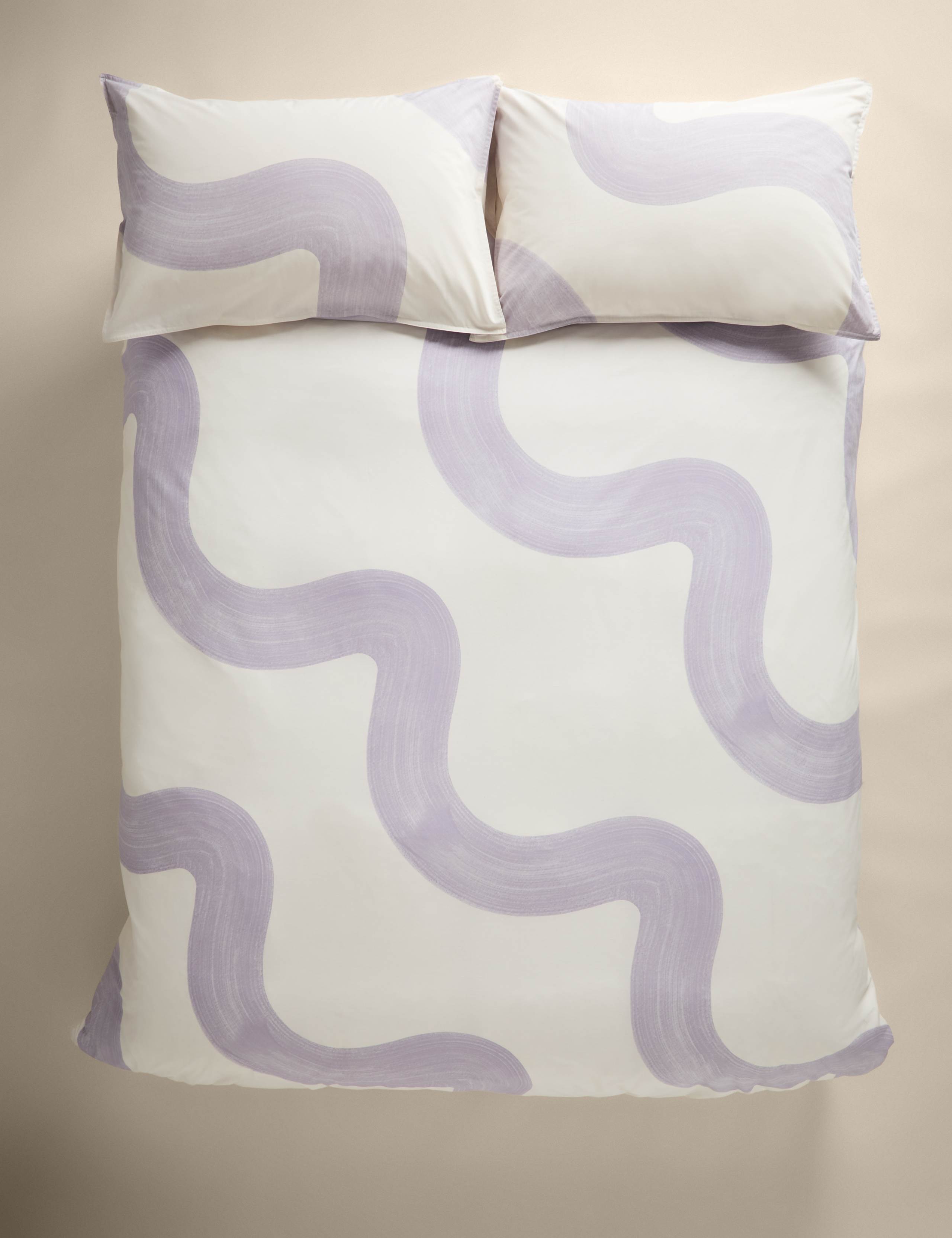 Cotton Rich Large Swirl Bedding Set 4 of 8