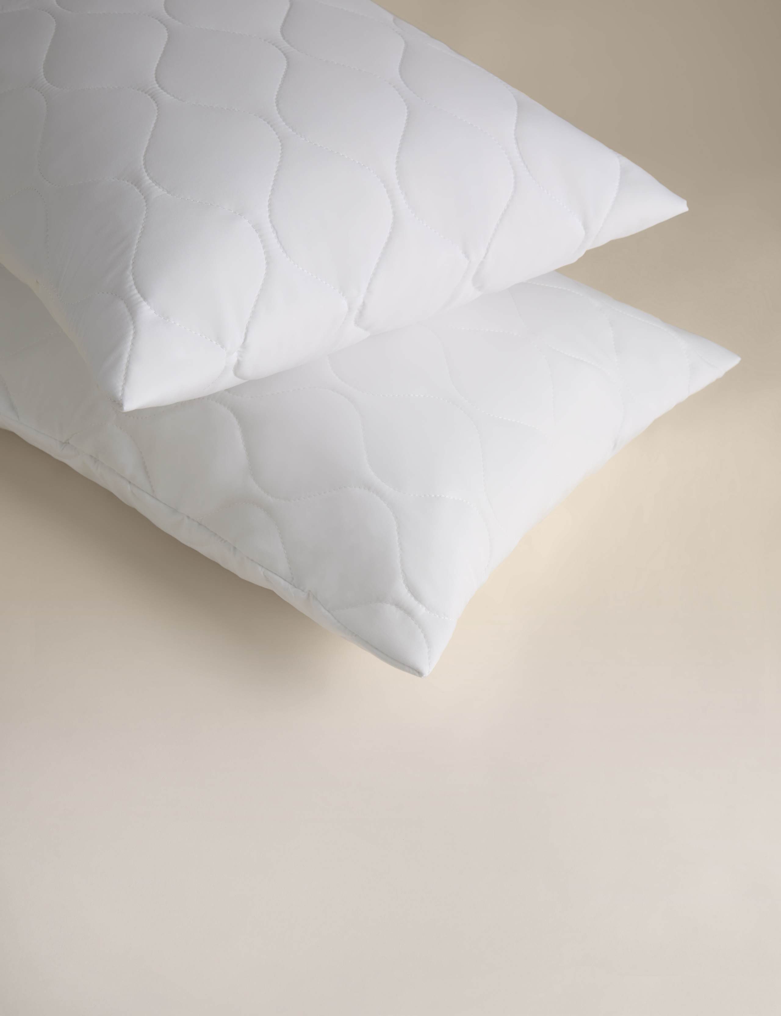 2 Pack Fresh & Cool Quilted Pillow Protectors 1 of 4