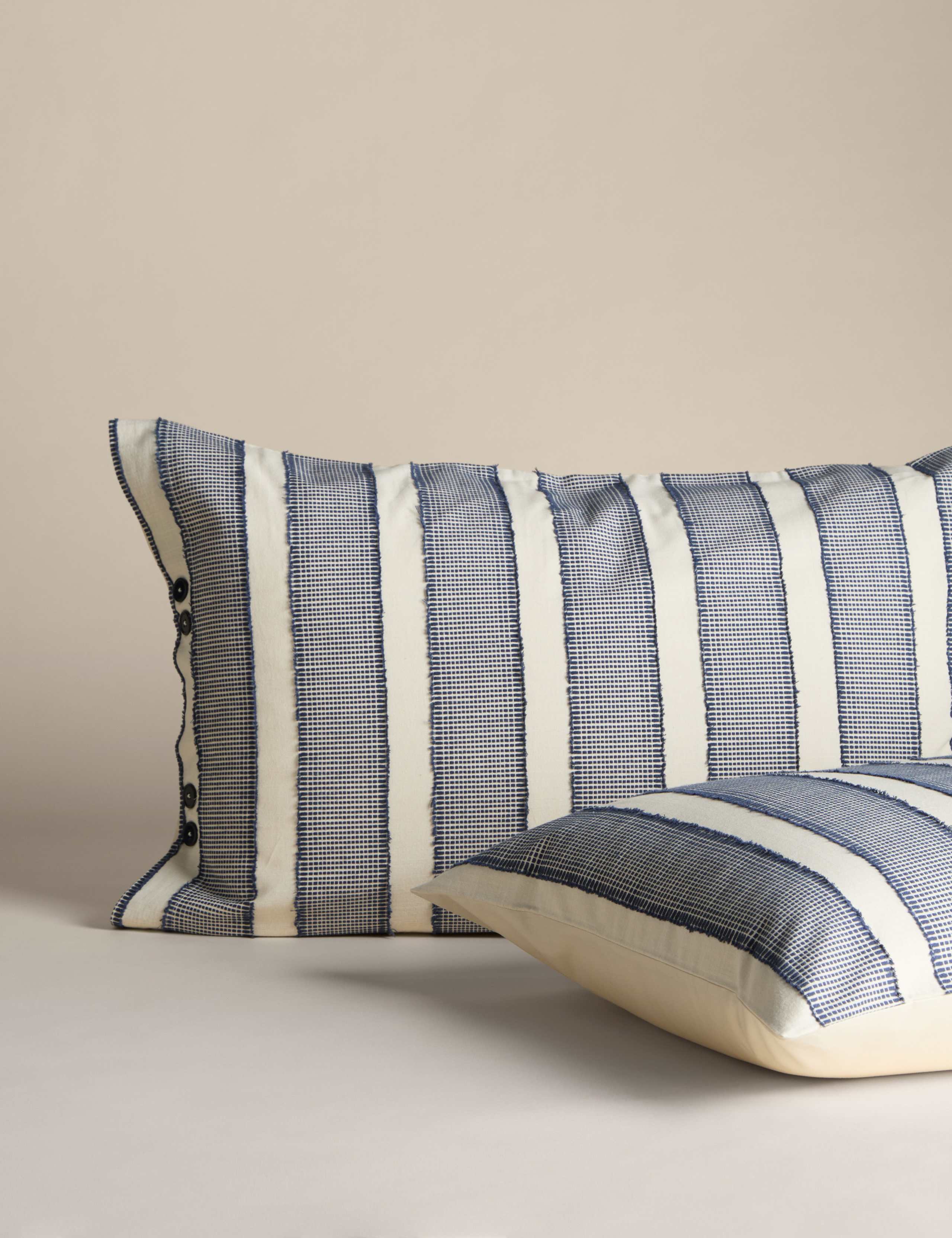 Pure Cotton Tufted Stripe Bedding Set 3 of 6