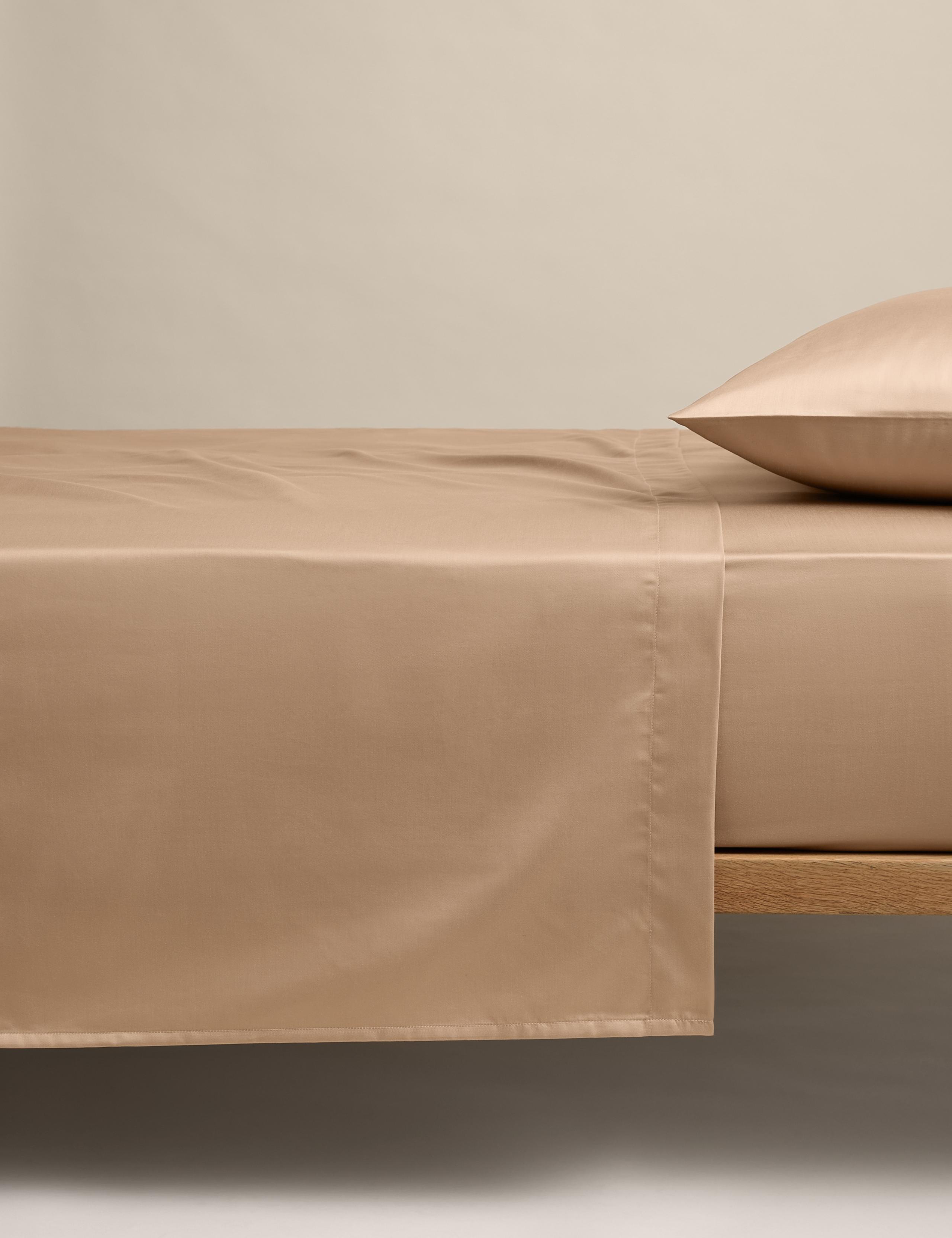 Egyptian Cotton 400 Thread Count Silky Flat Sheet 1 of 2