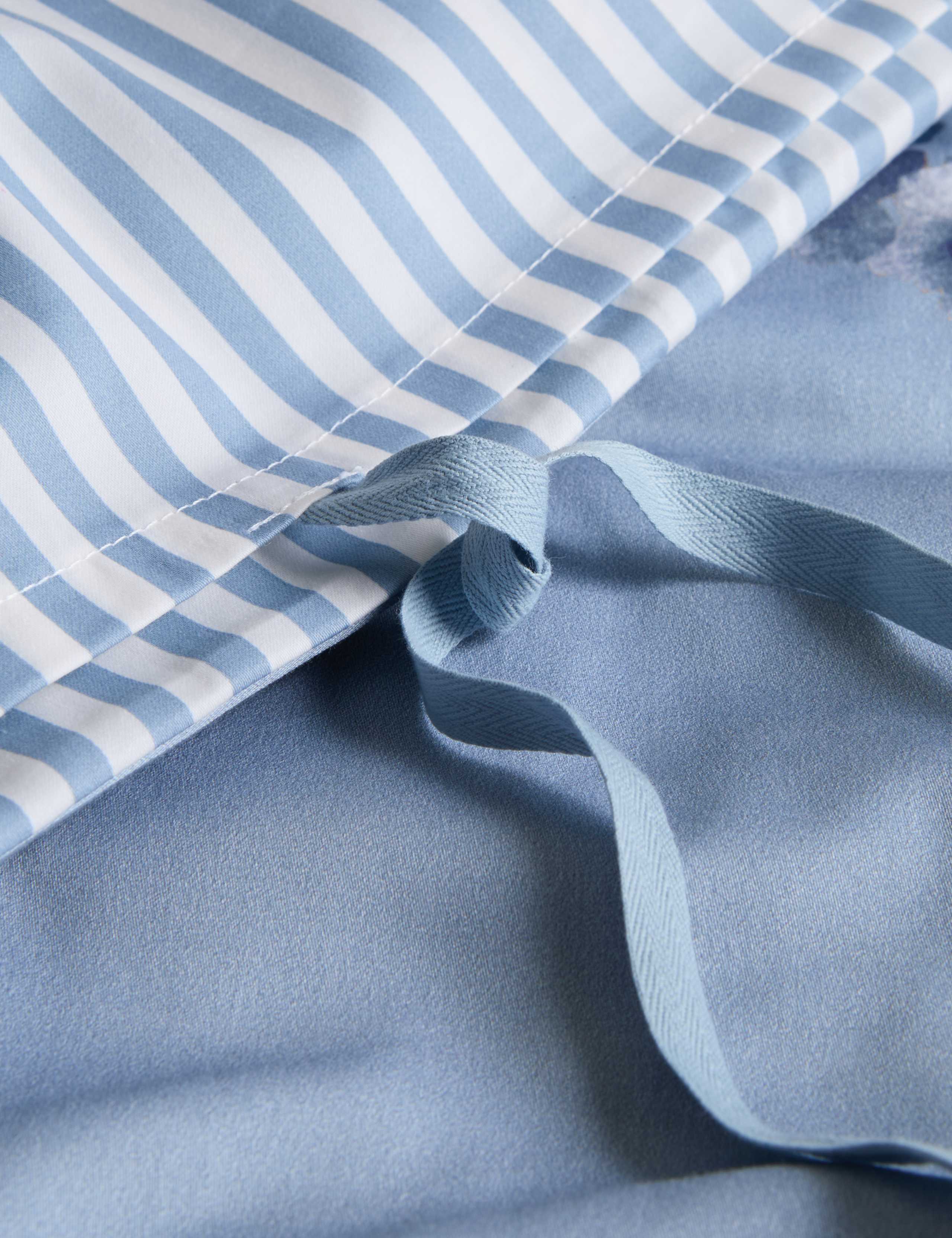 Pure Cotton Sateen Solene Painted Blooms Bedding Set 5 of 5