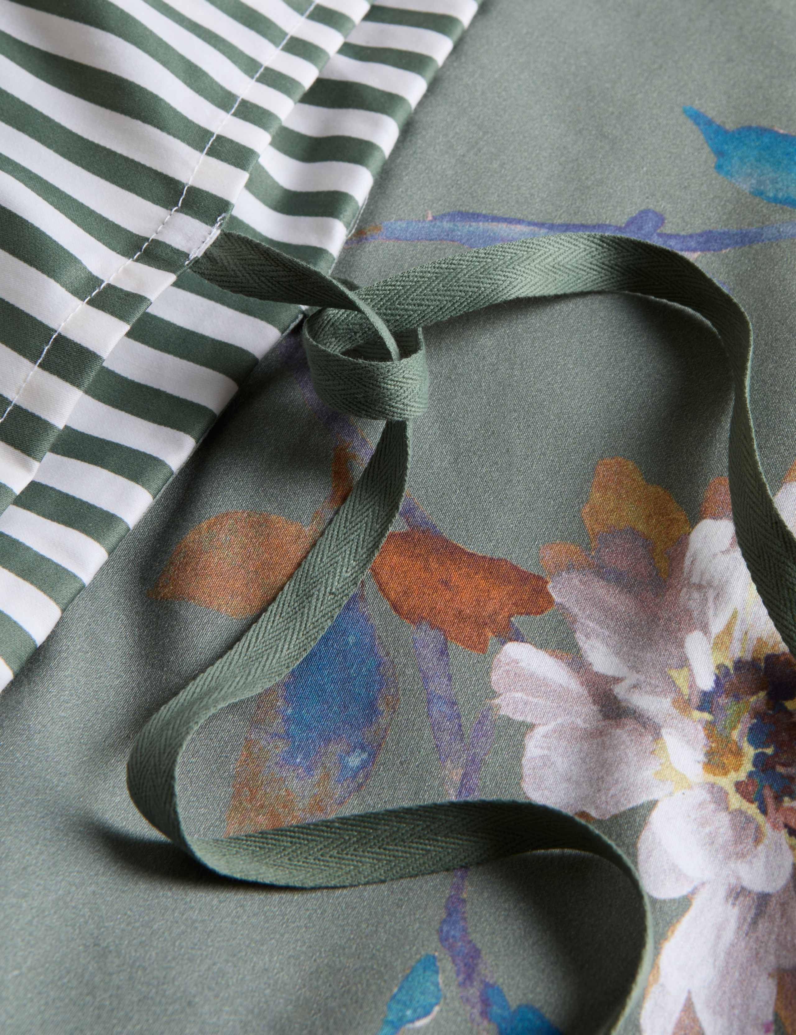 Pure Cotton Sateen Solene Painted Blooms Bedding Set 5 of 5