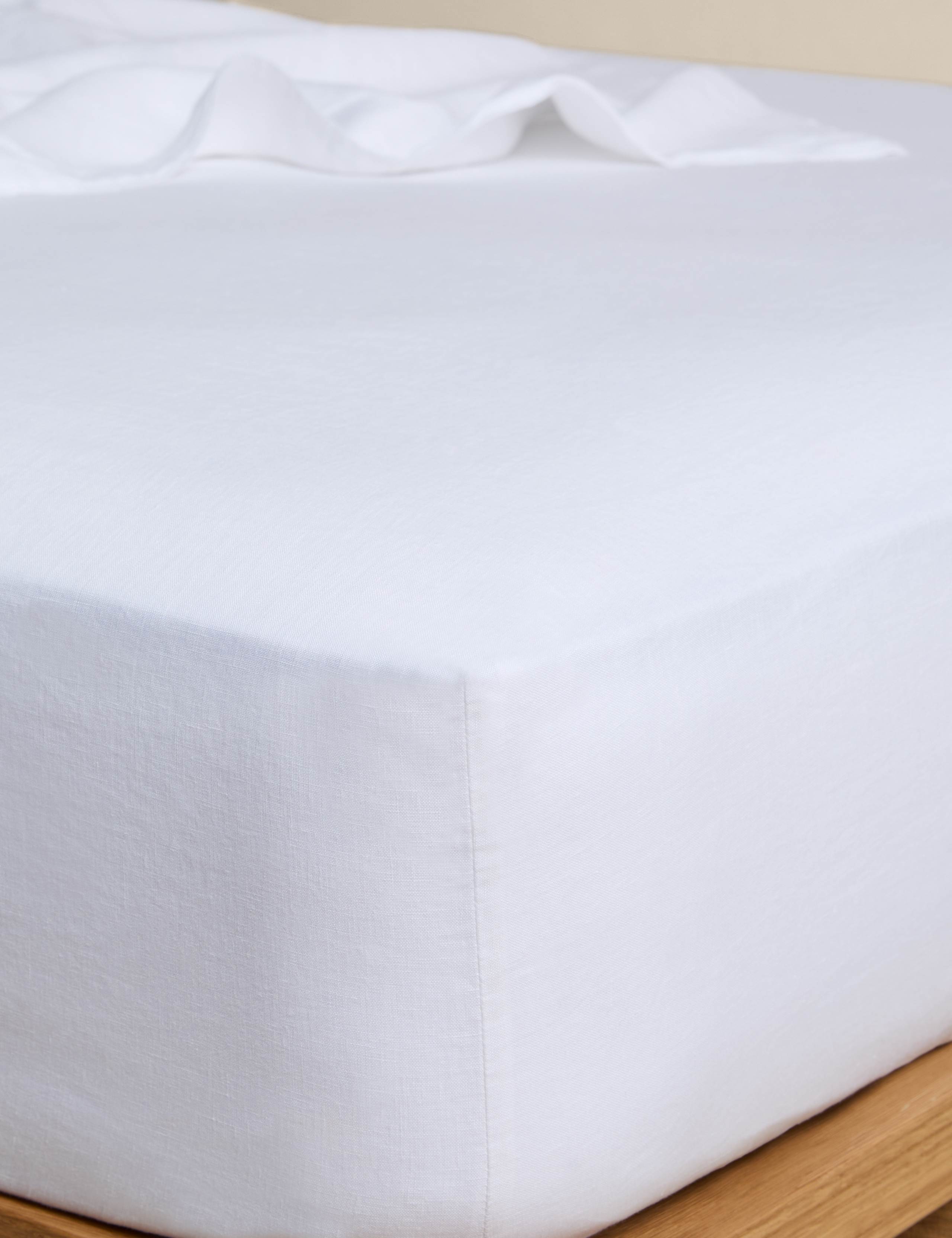Pure Linen Deep Fitted Sheet 1 of 2