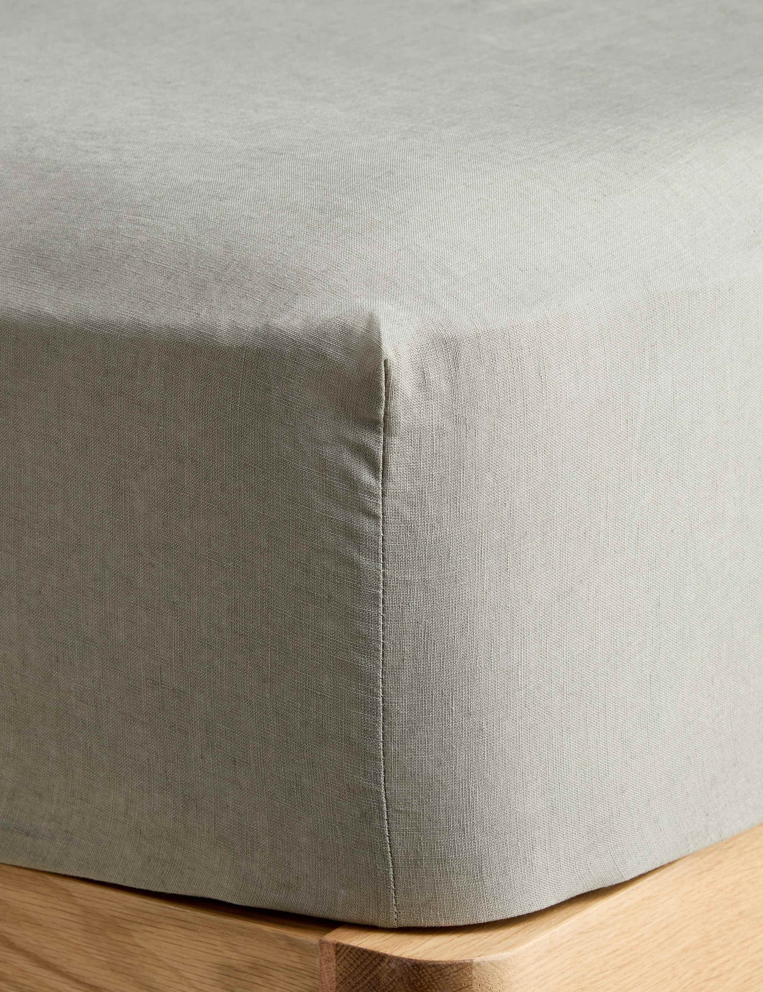 Pure Linen Extra Deep Fitted Sheet 2 of 3
