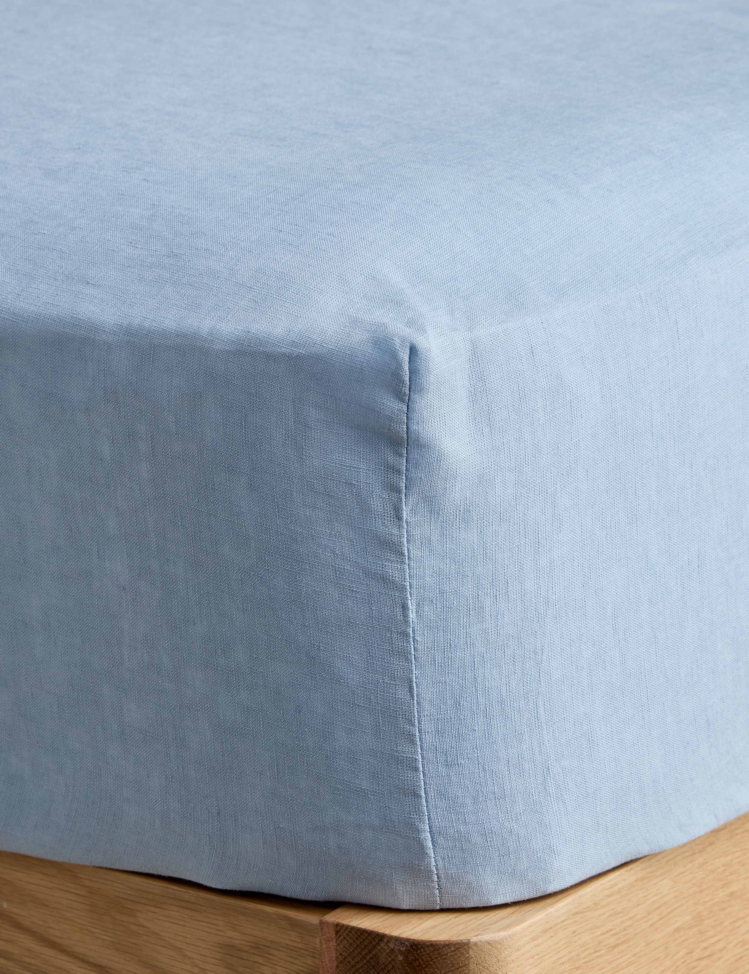 Pure Linen Extra Deep Fitted Sheet 2 of 3
