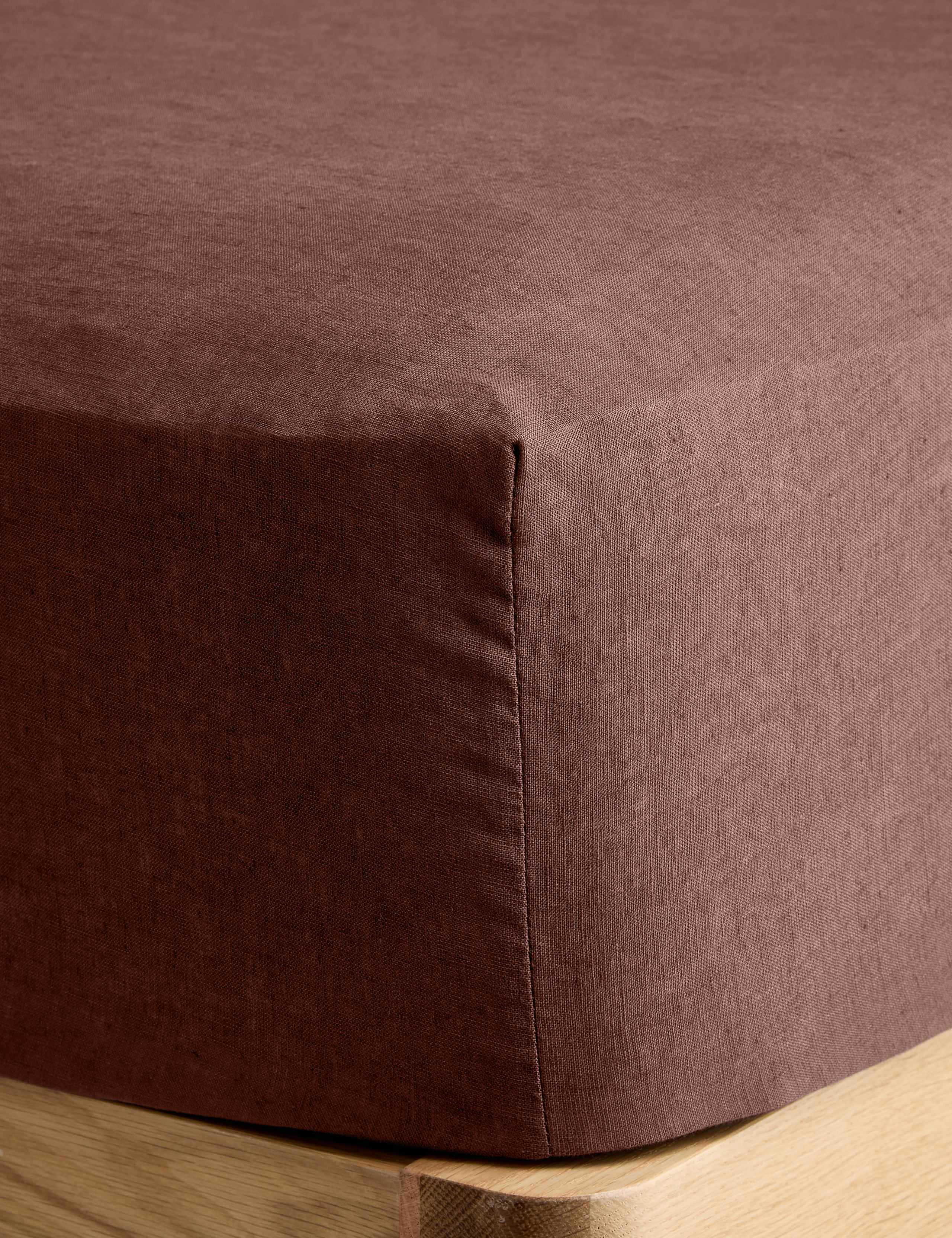 Pure Linen Deep Fitted Sheet 2 of 3