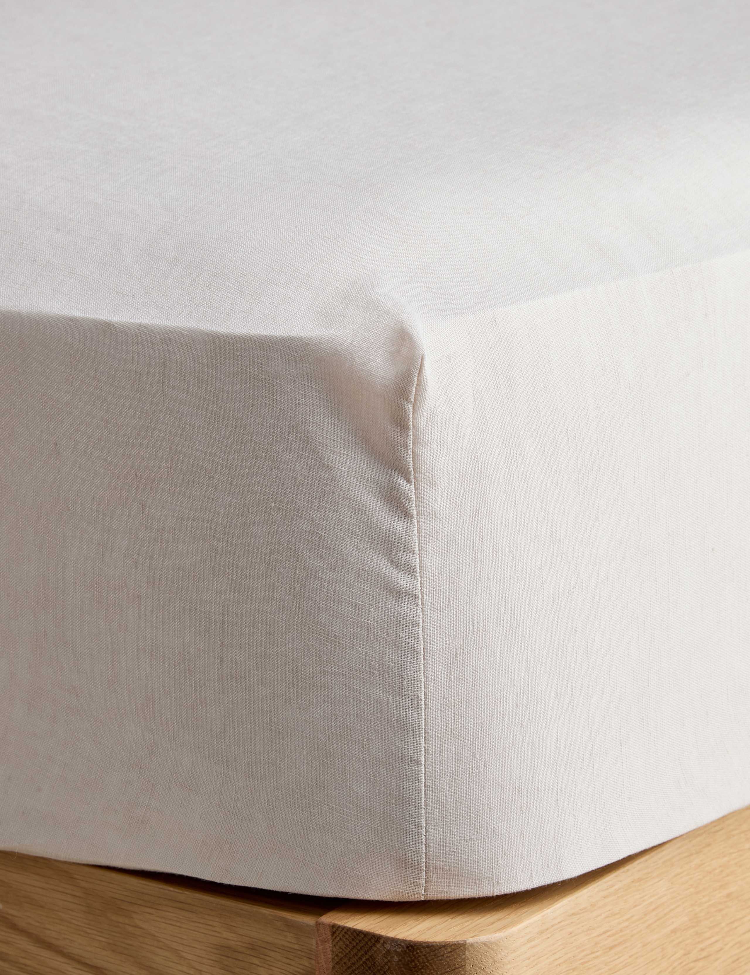 Pure Linen Deep Fitted Sheet 2 of 3