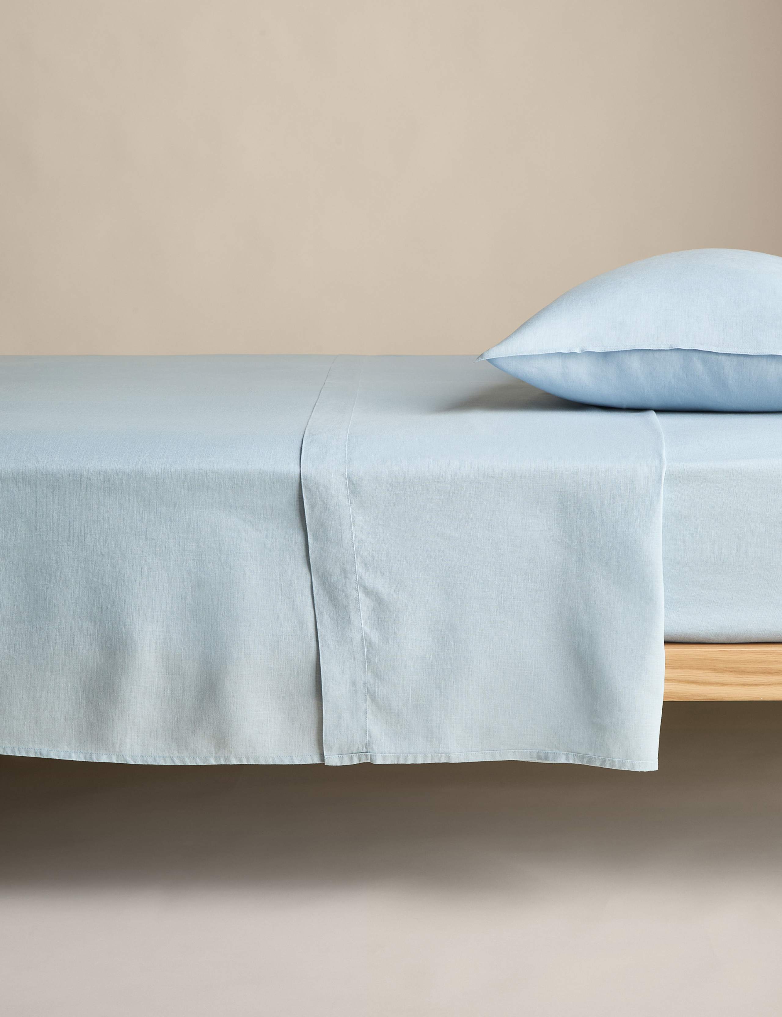 Pure Linen Flat Sheet 1 of 2