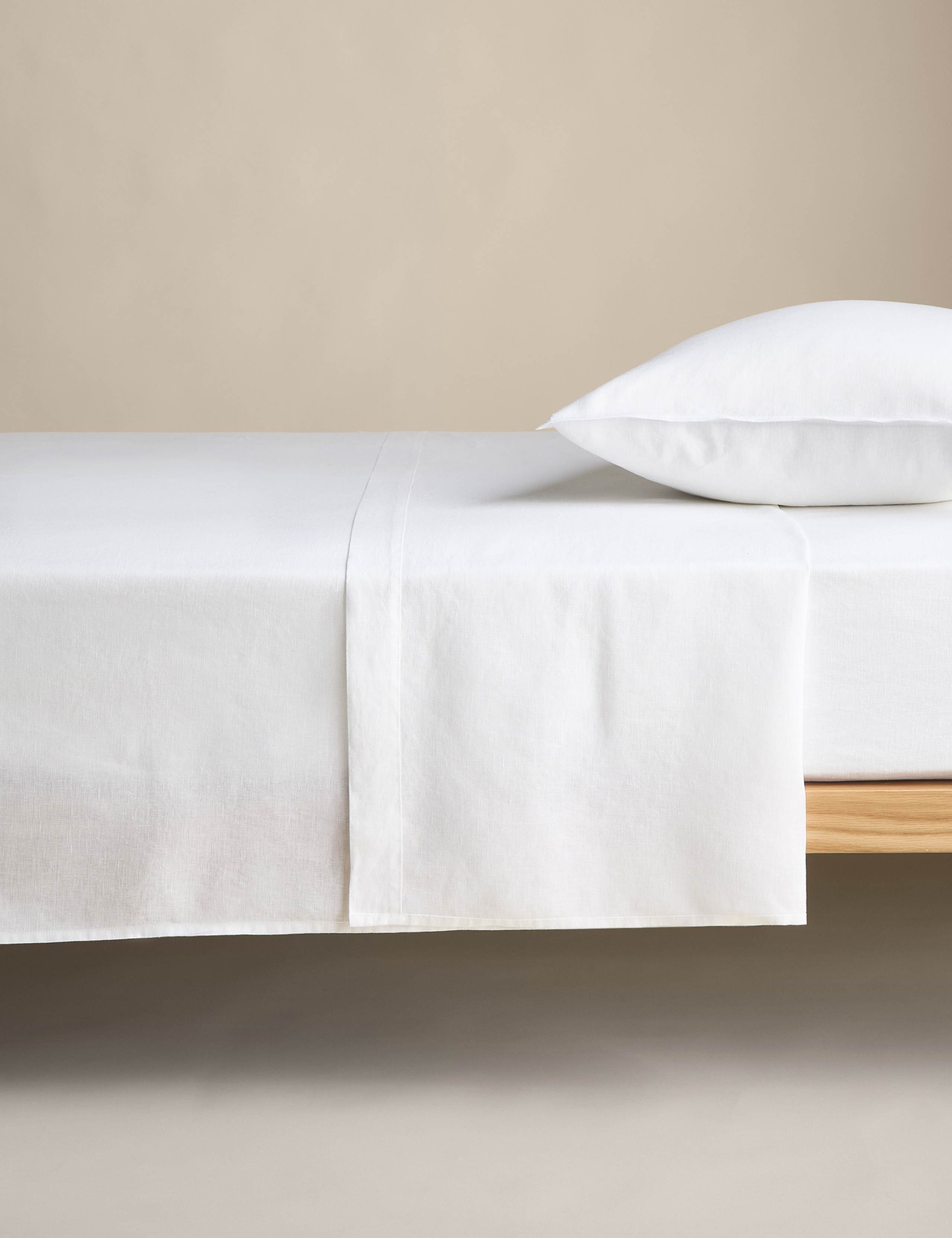 Pure Linen Flat Sheet 1 of 2