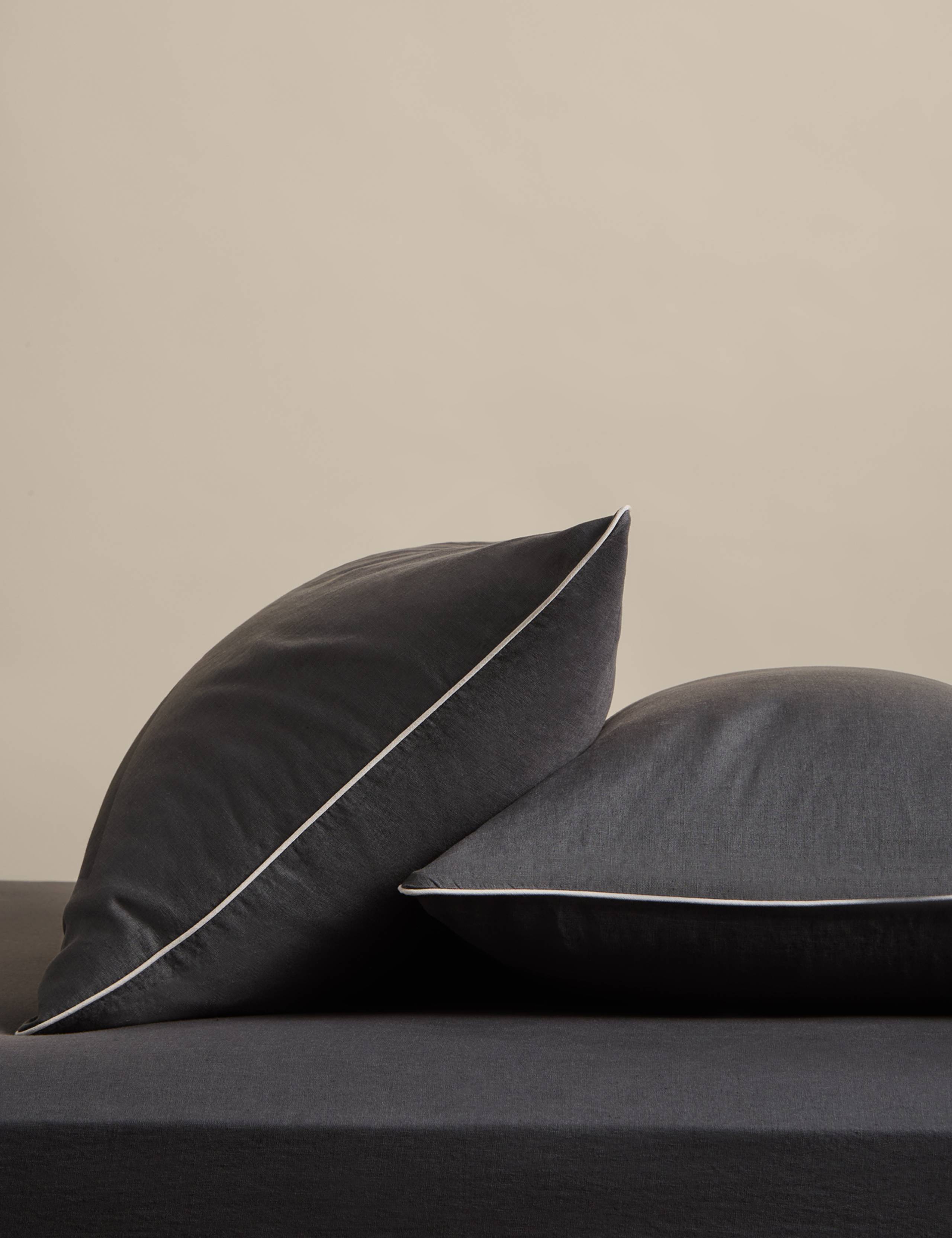 2 Pack Pure Linen 190 GSM Pillowcases 1 of 4