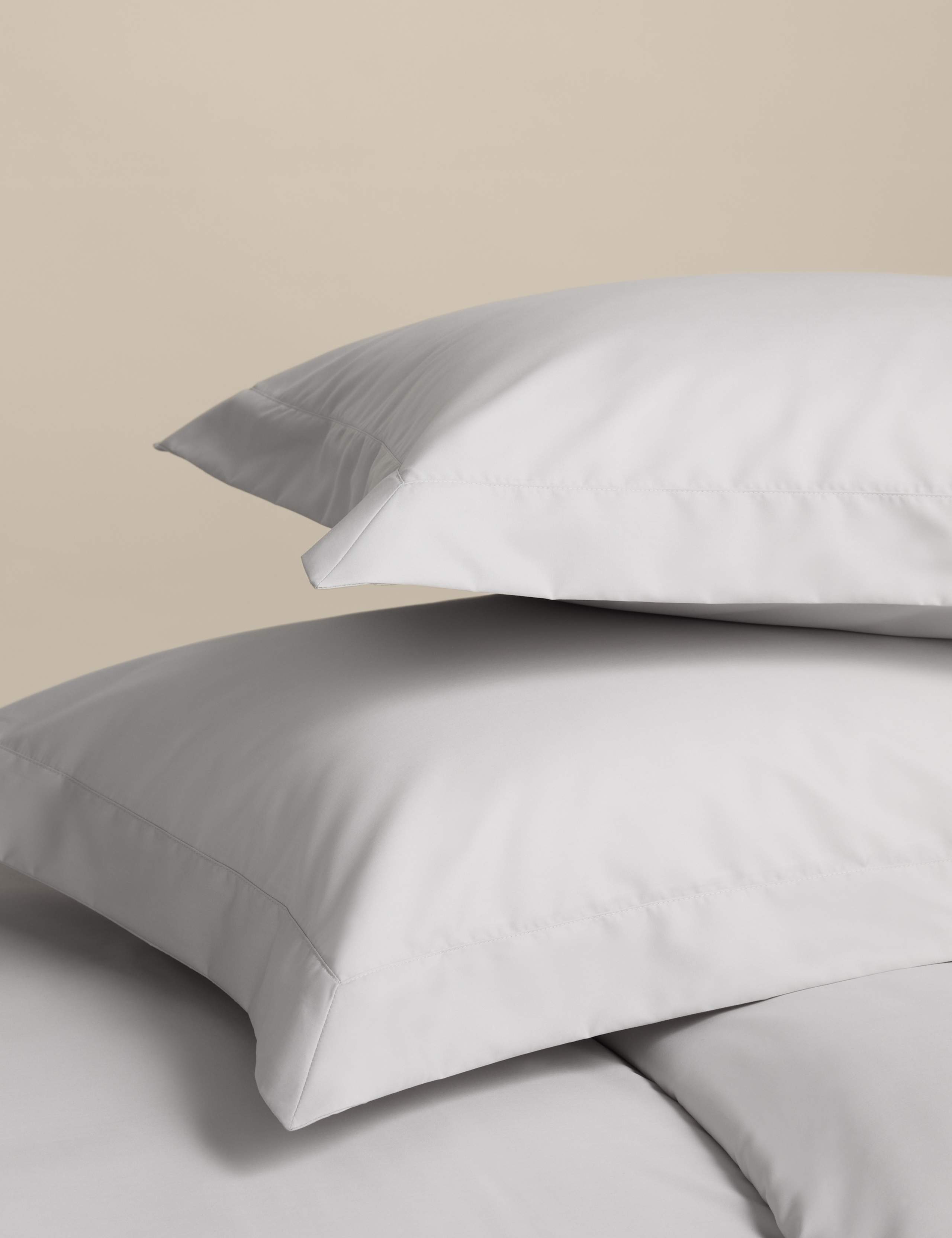 Egyptian Cotton 400 Thread Count Crisp Oxford Pillowcase 1 of 3