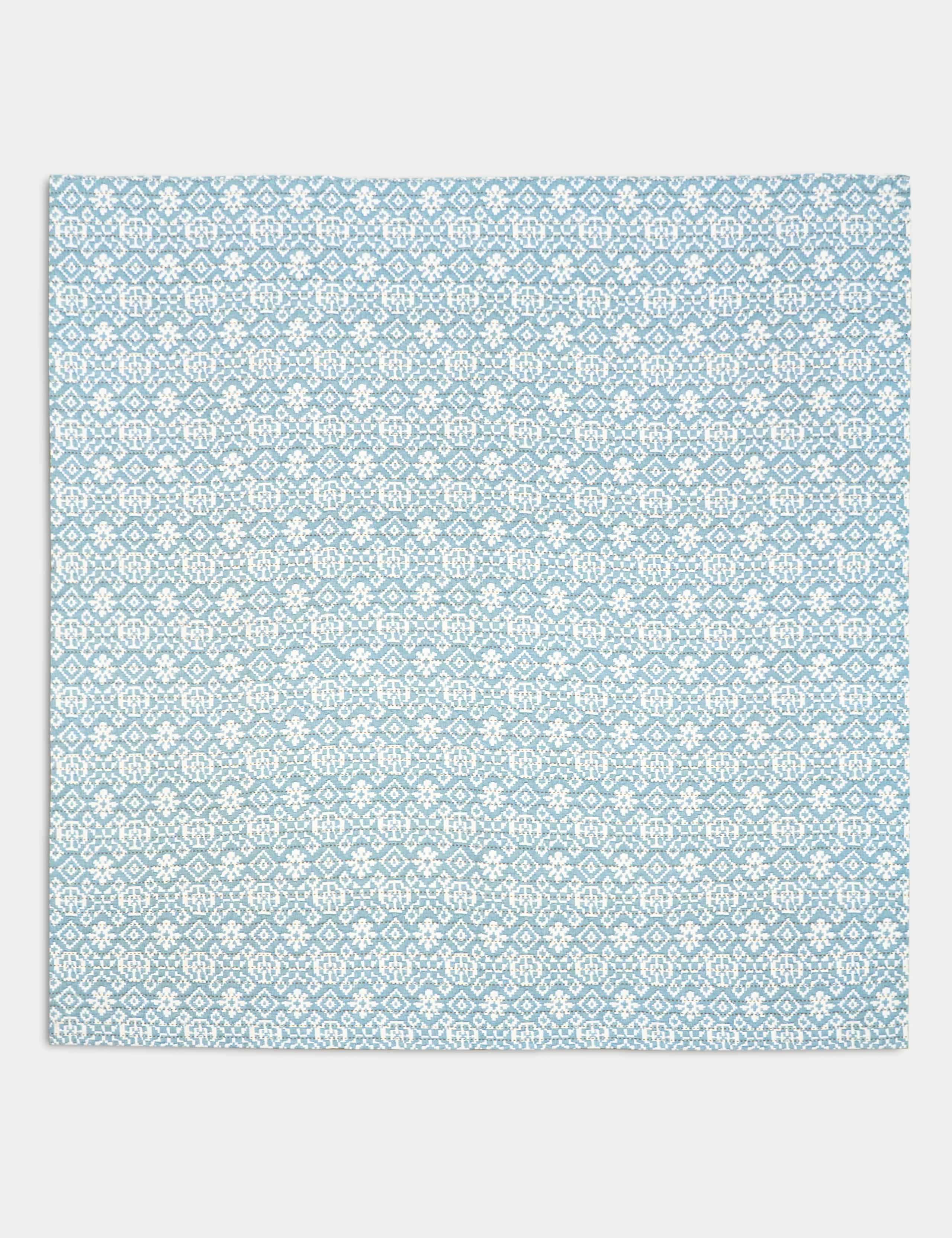 Pure Cotton Ikat Geometric Bedspread 3 of 3