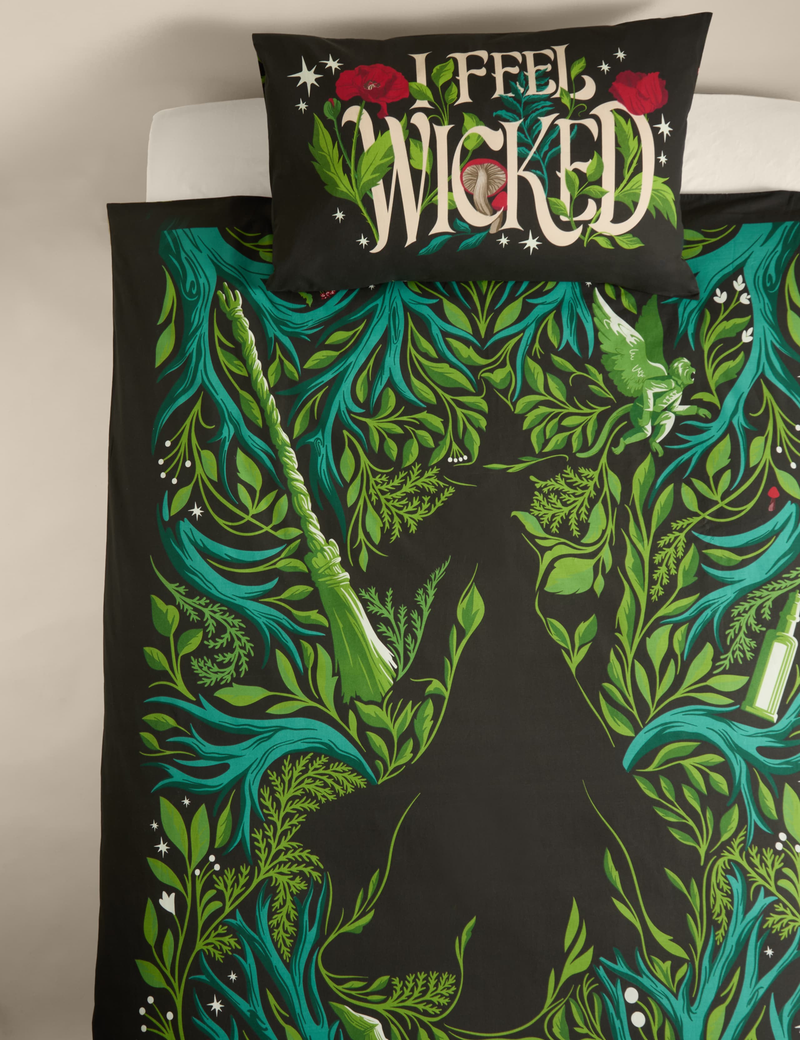 thumbnail image 2 of Wicked Elphaba And Glinda Peel & Stick Wall Mural 2 of 11