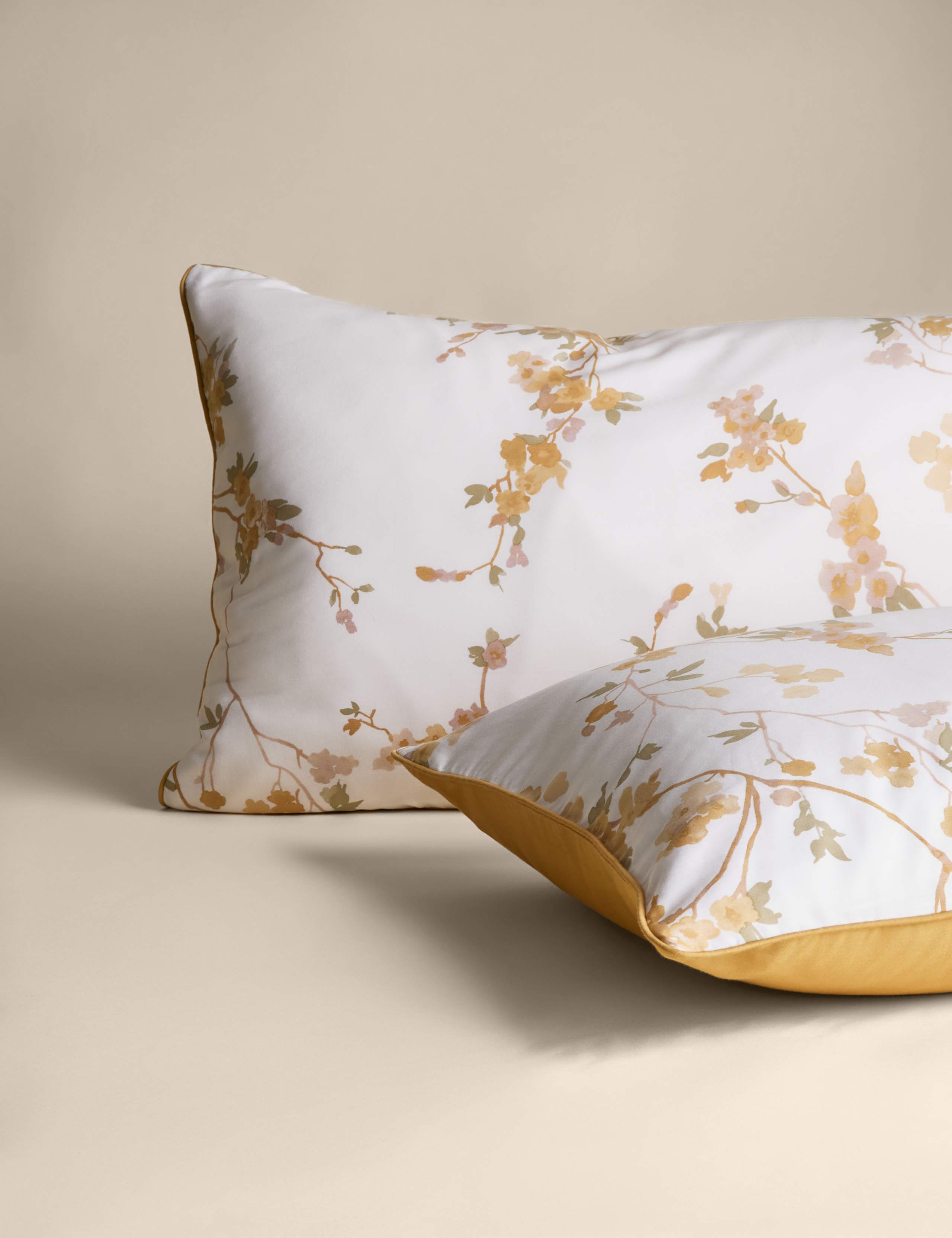 Pure Cotton Sateen Cherry Blossom Bedding Set 3 of 6