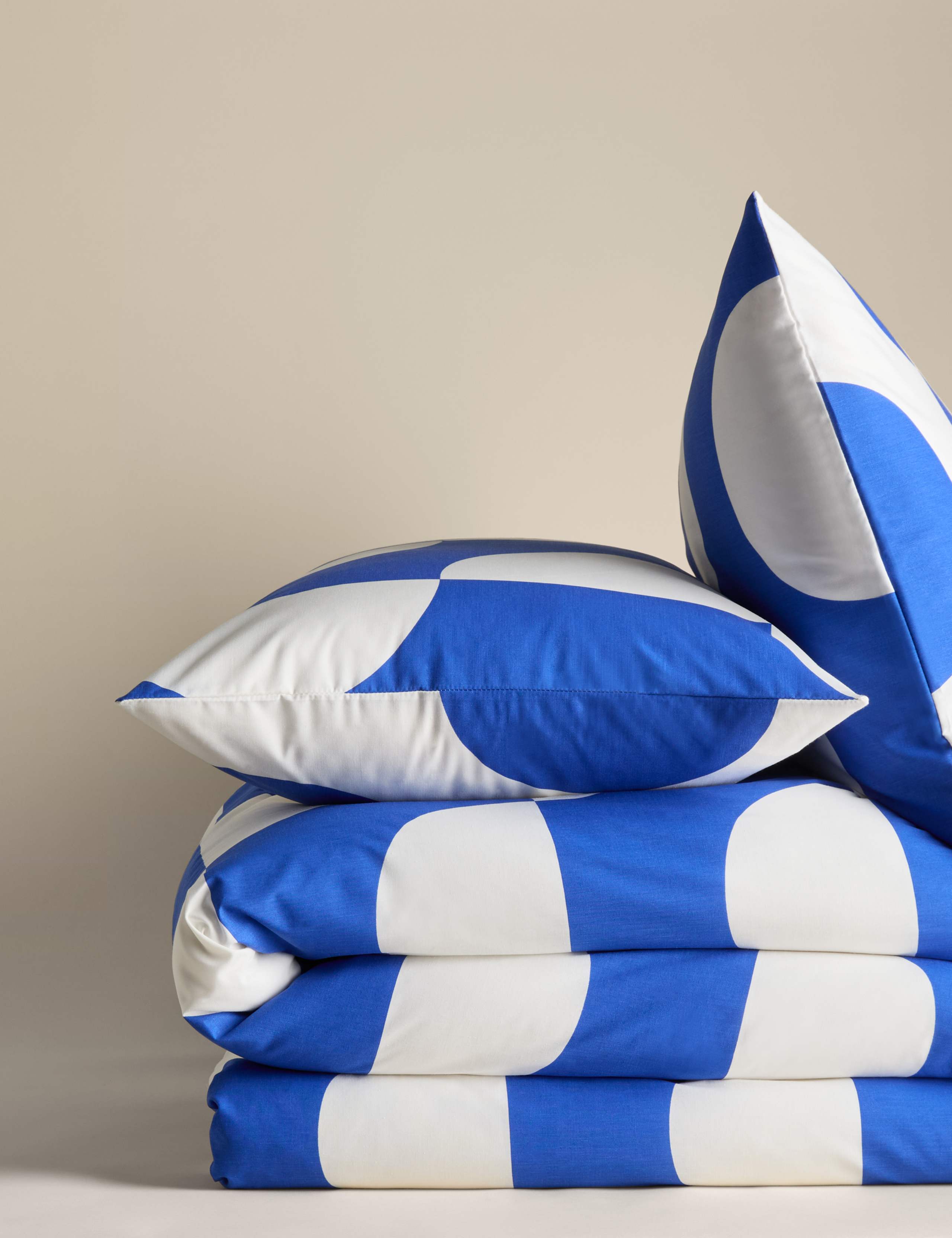 Cotton Blend Sliced Spot Geometric Bedding Set 2 of 5