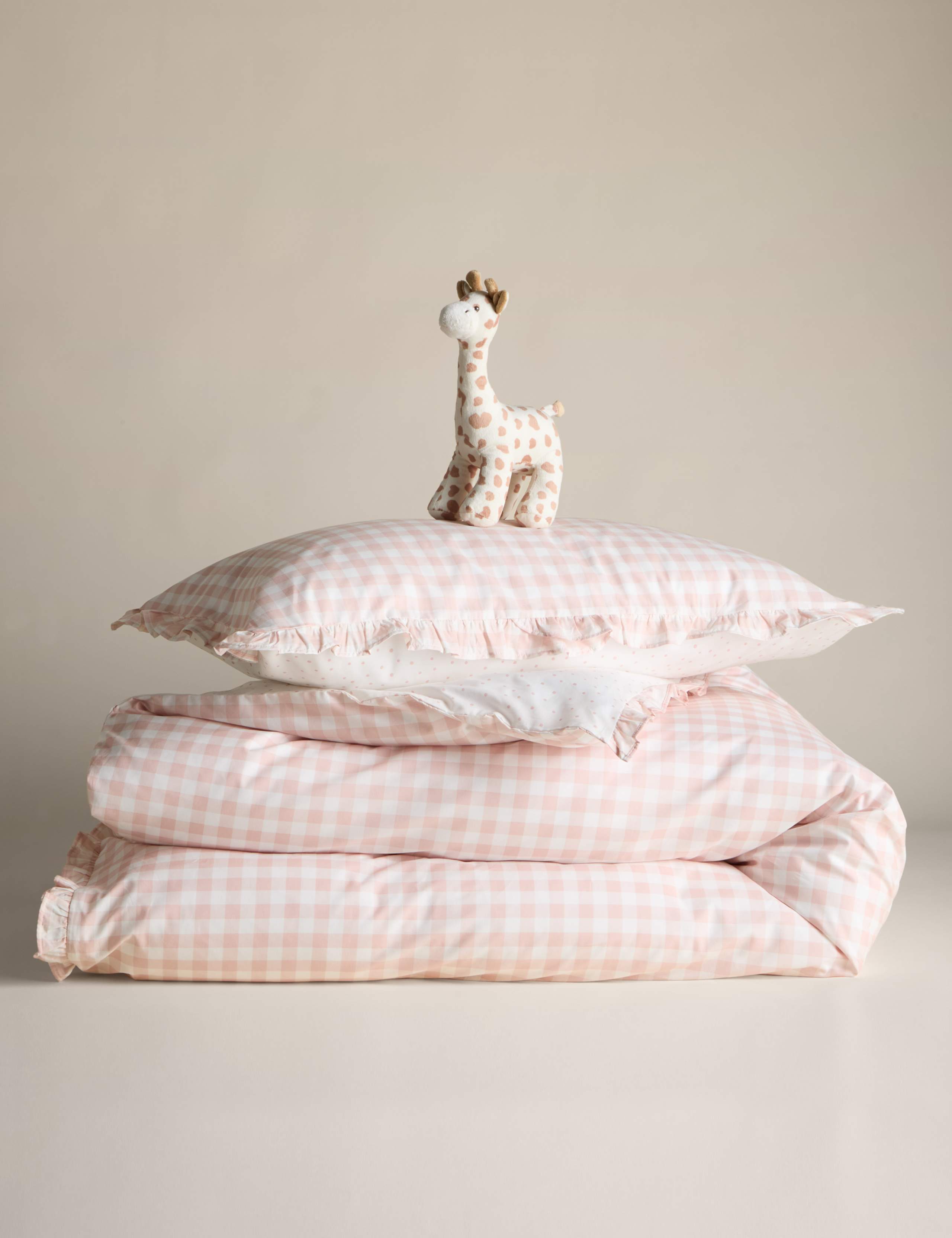 Pure Cotton Gingham Bedding Set 2 of 6