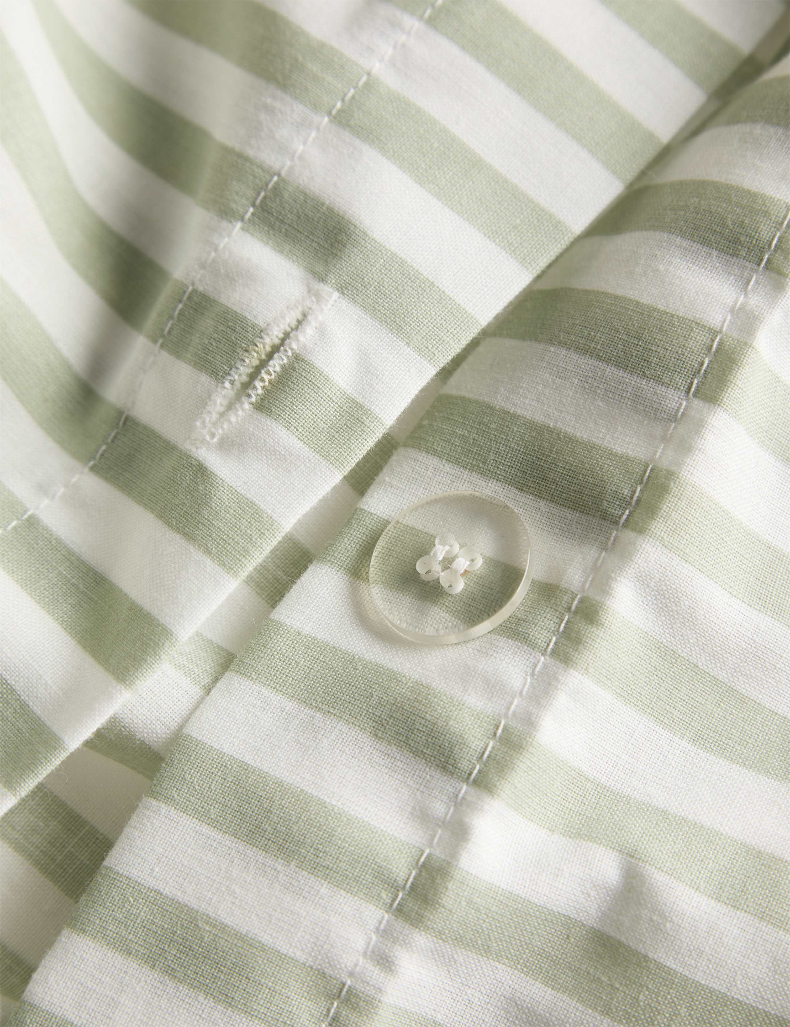 Cotton Blend Striped Bedding Set 6 of 6