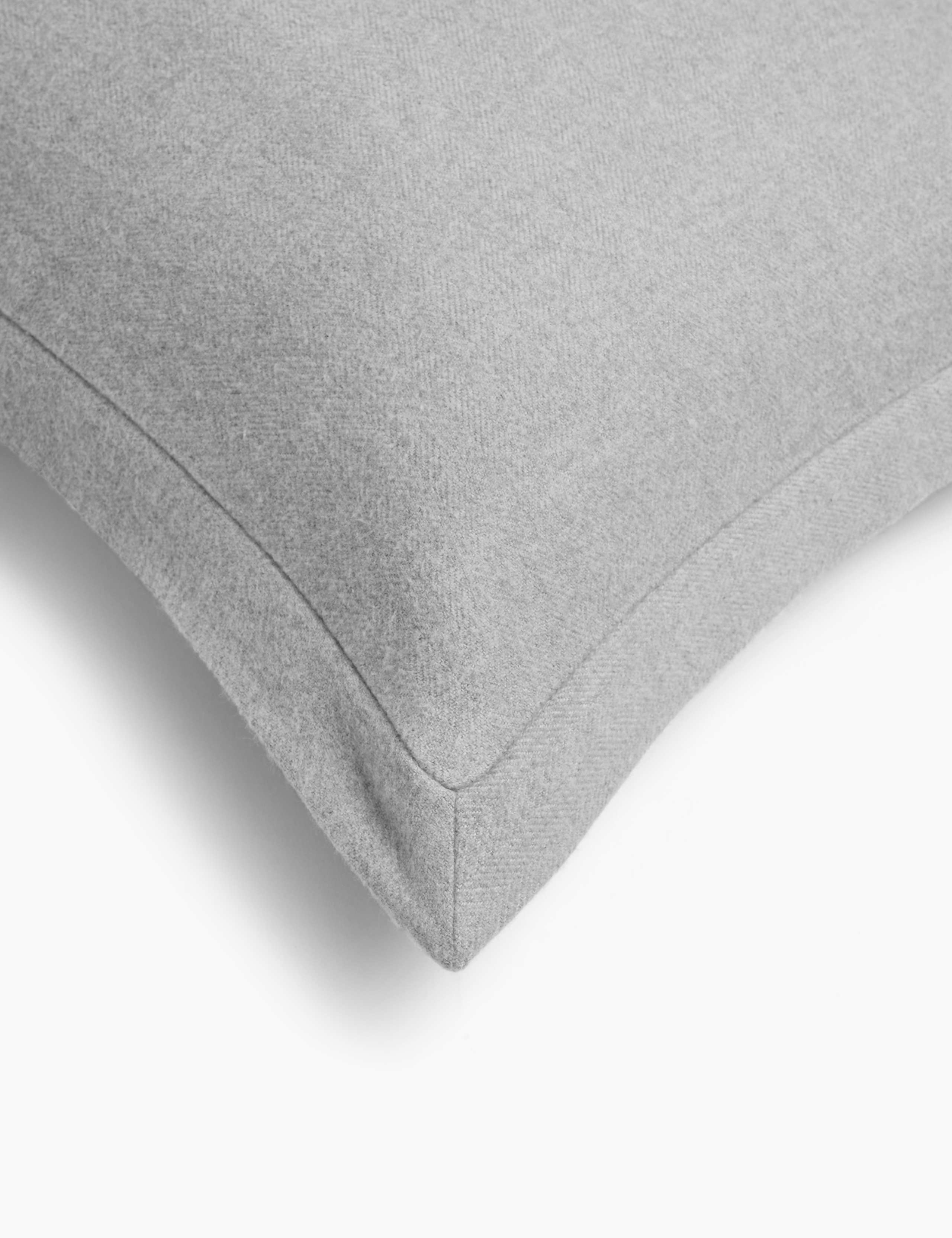Pure Cotton Herringbone Large Cushion 3 of 4