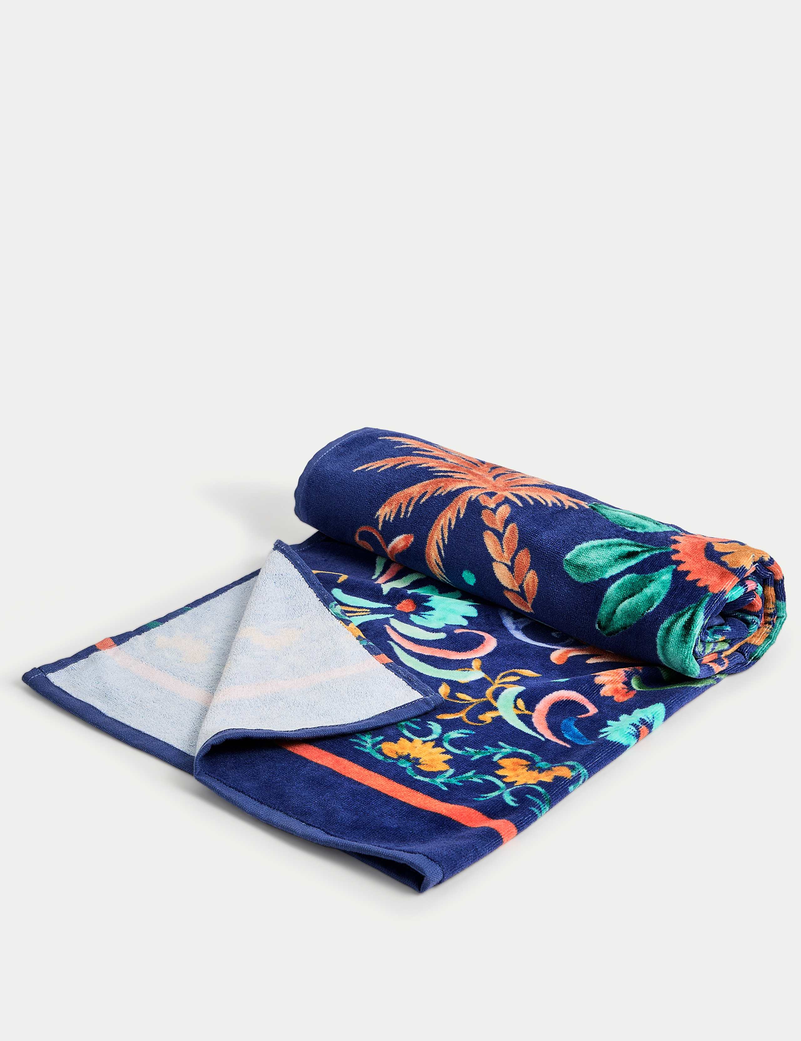 Pure Cotton Monkey Print Beach Towel 2 of 3