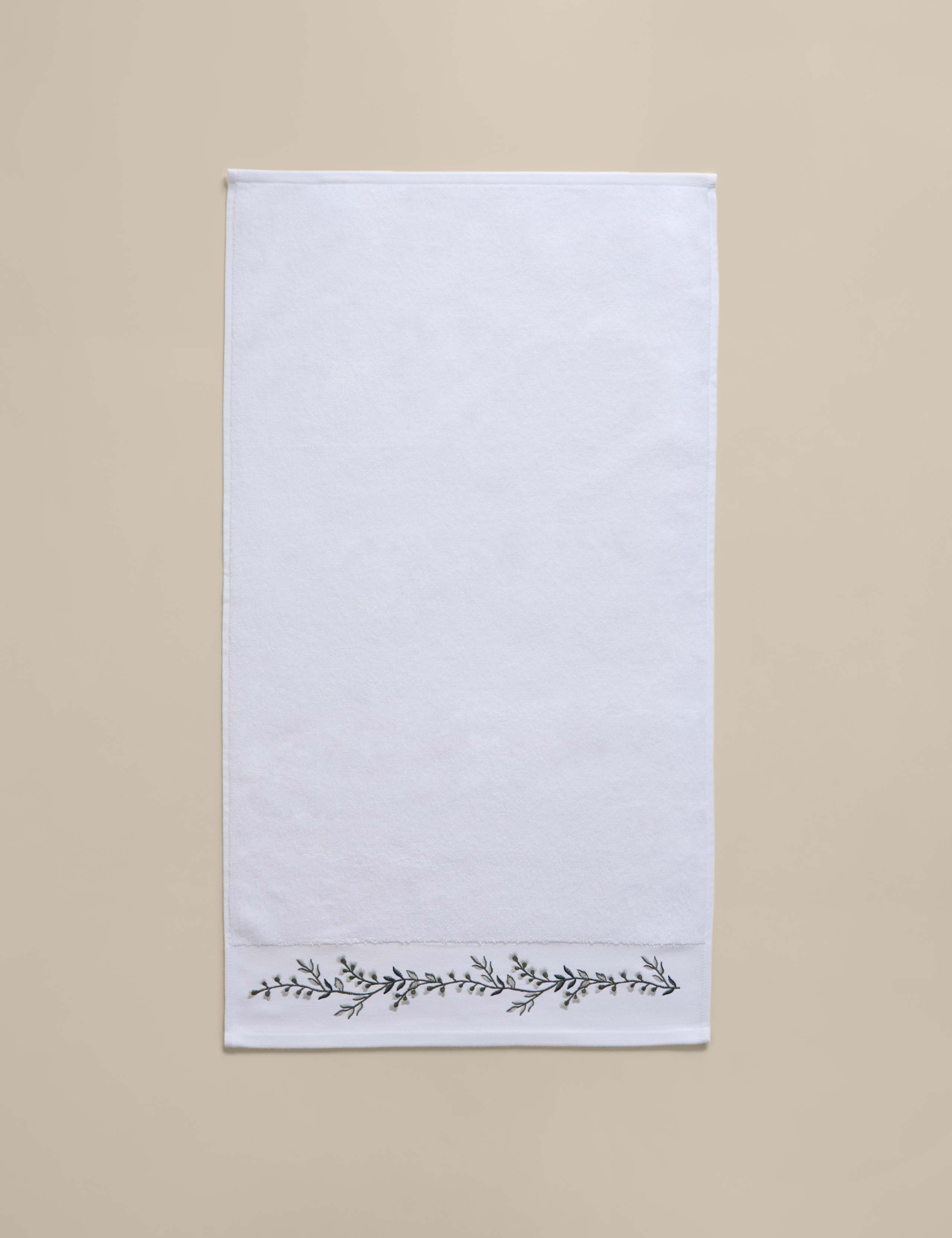 Pure Cotton Embroidered Floral Bath Towel 5 of 5