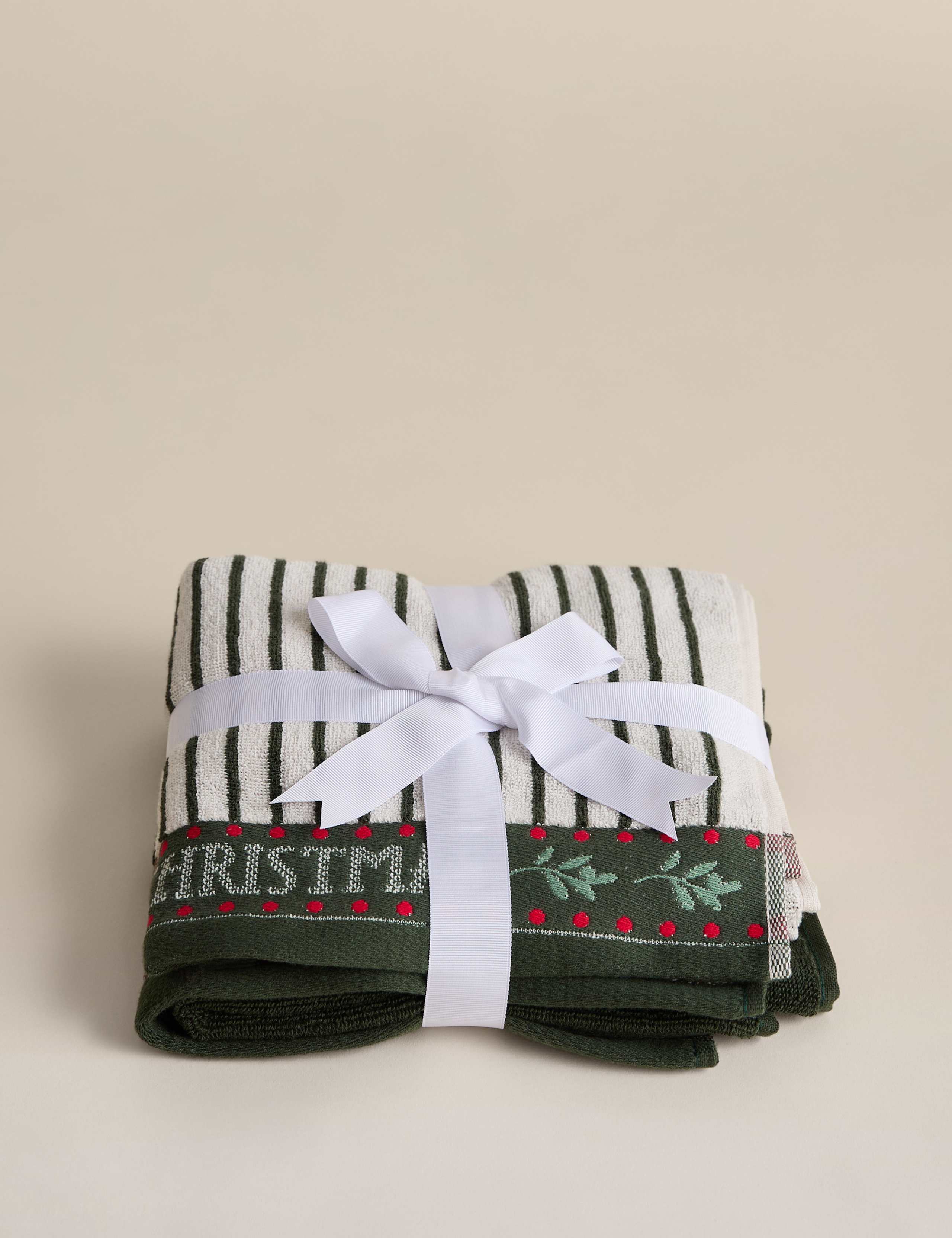 2pk Pure Cotton Tartan Hand Towels 7 of 7