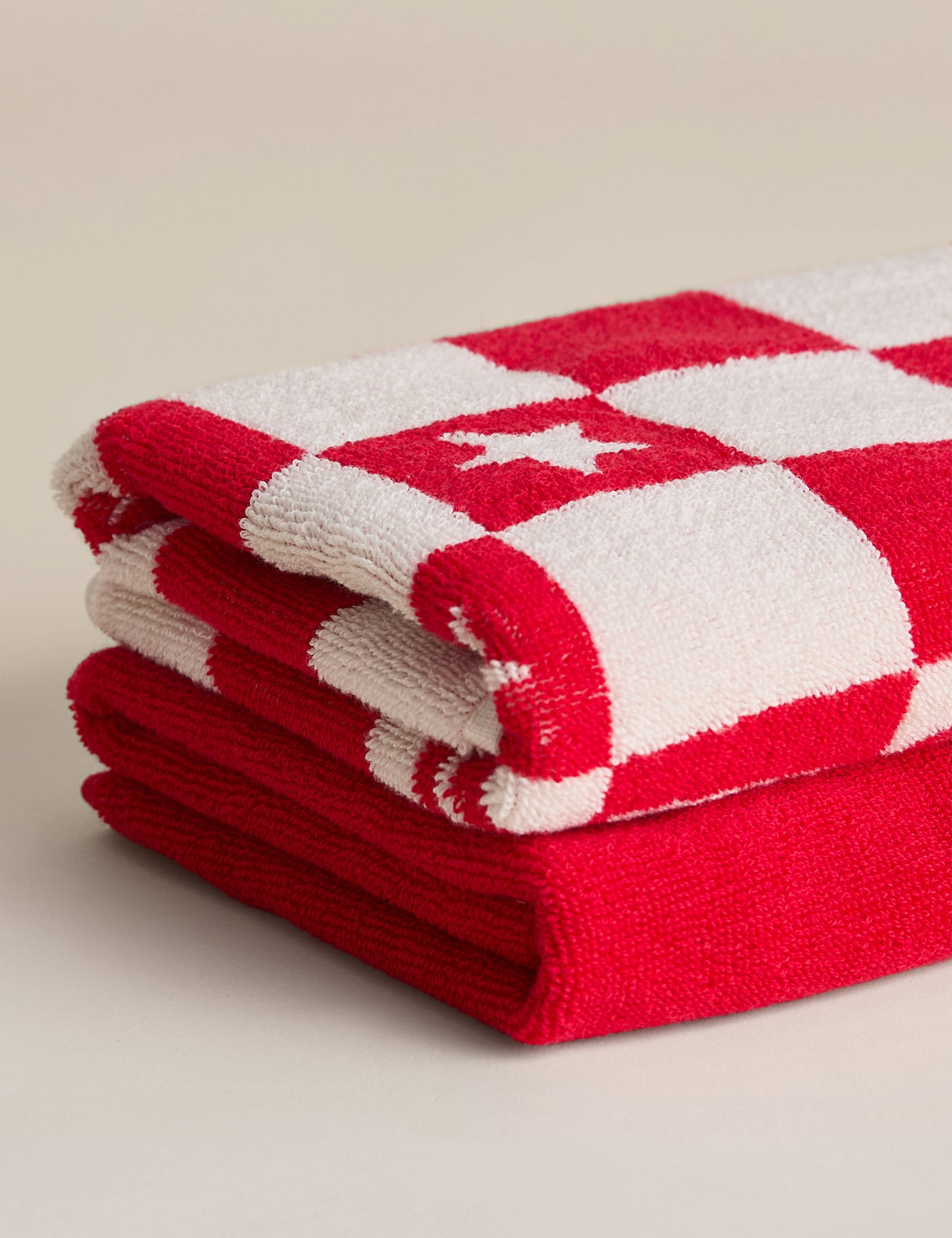 2pk Pure Cotton Santa Baby Hand Towels 3 of 7