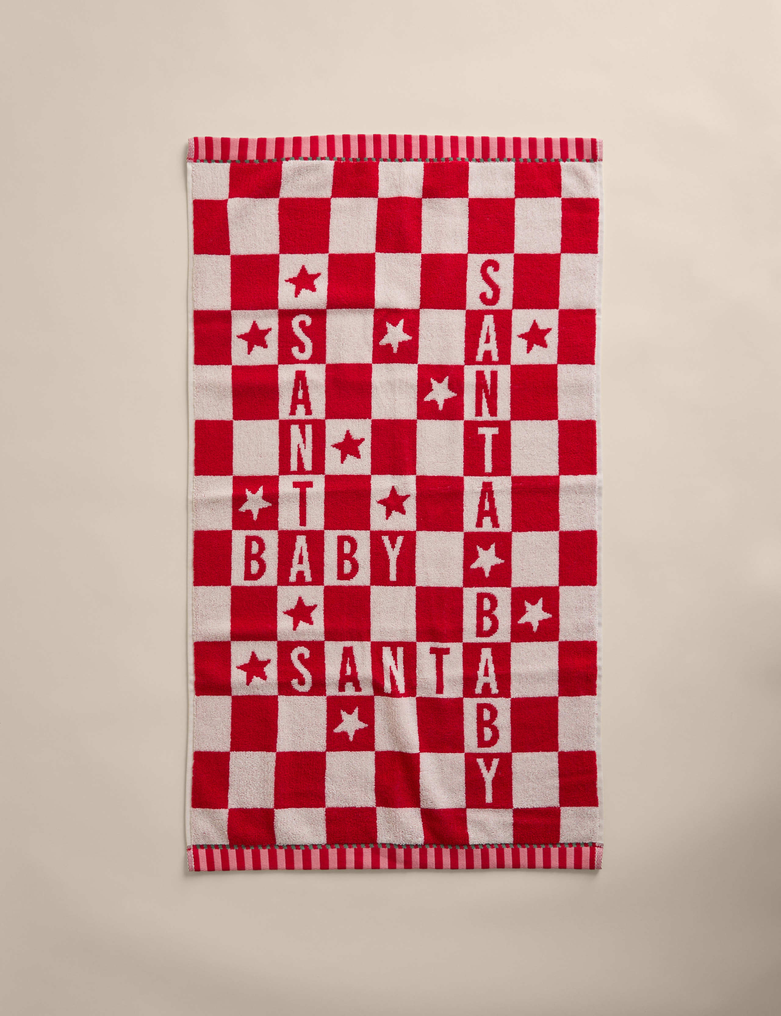 2pk Pure Cotton Santa Baby Hand Towels 5 of 7